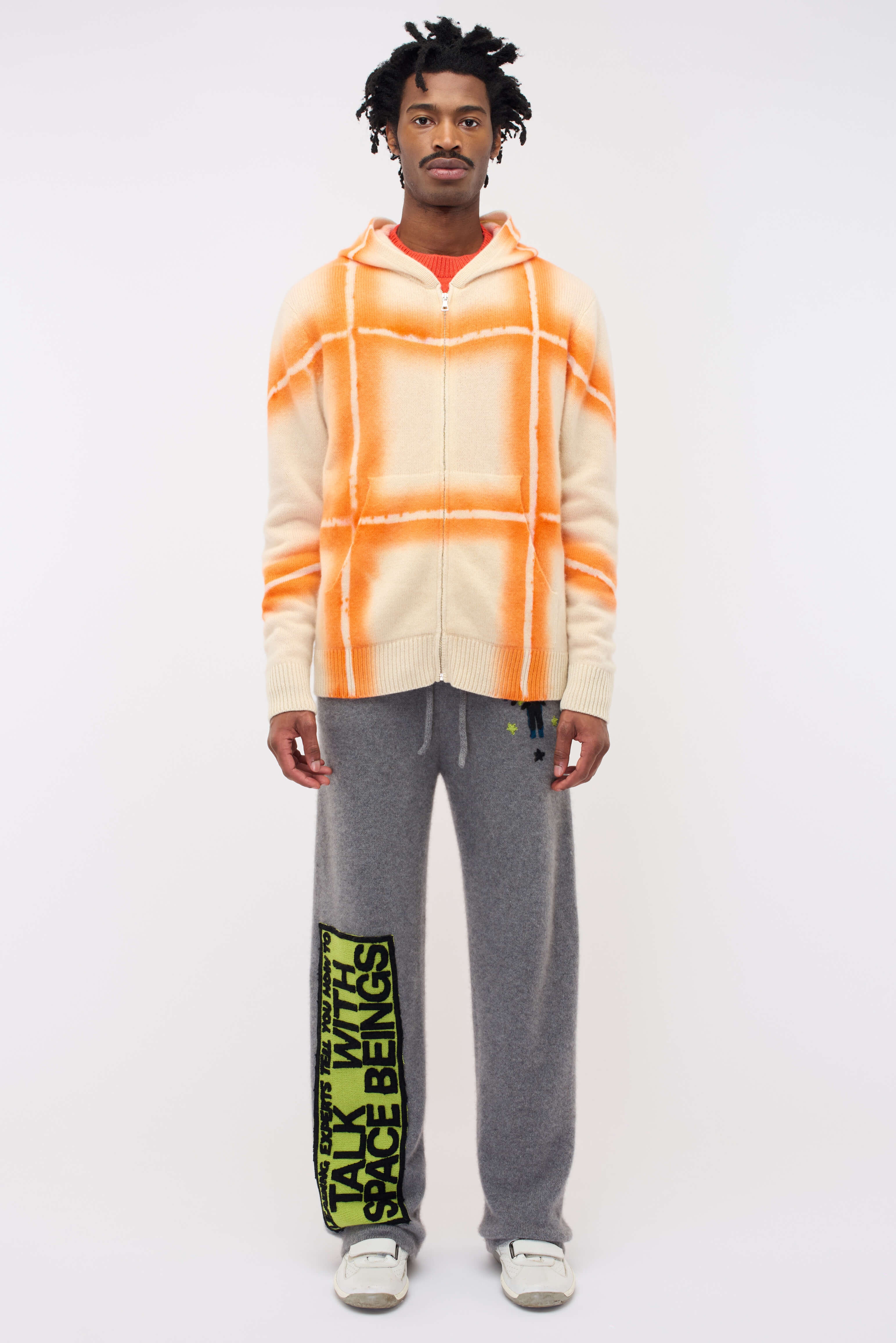 PLAID DYE ZIP HOODIE - 3