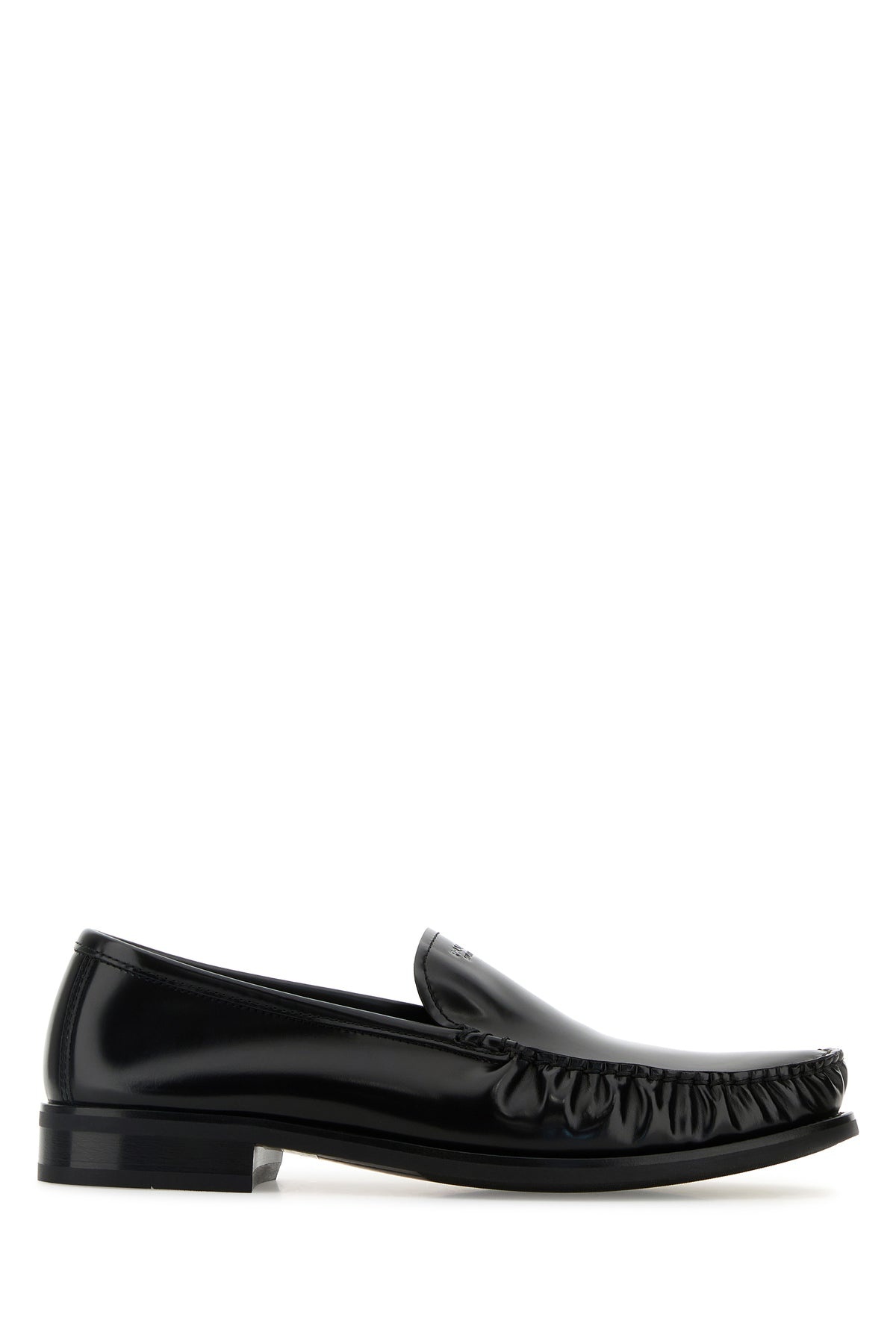 Prada Men Black Leather Loafers - 1