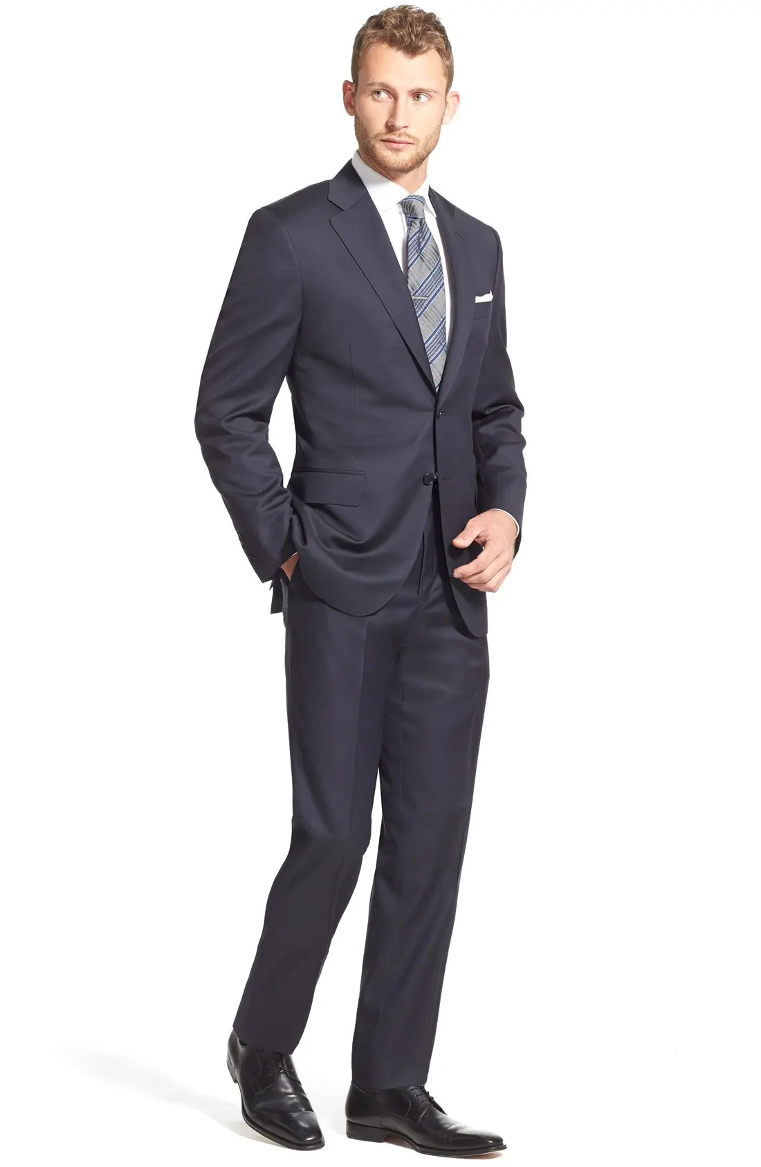 Classic Fit Wool Suit - 9