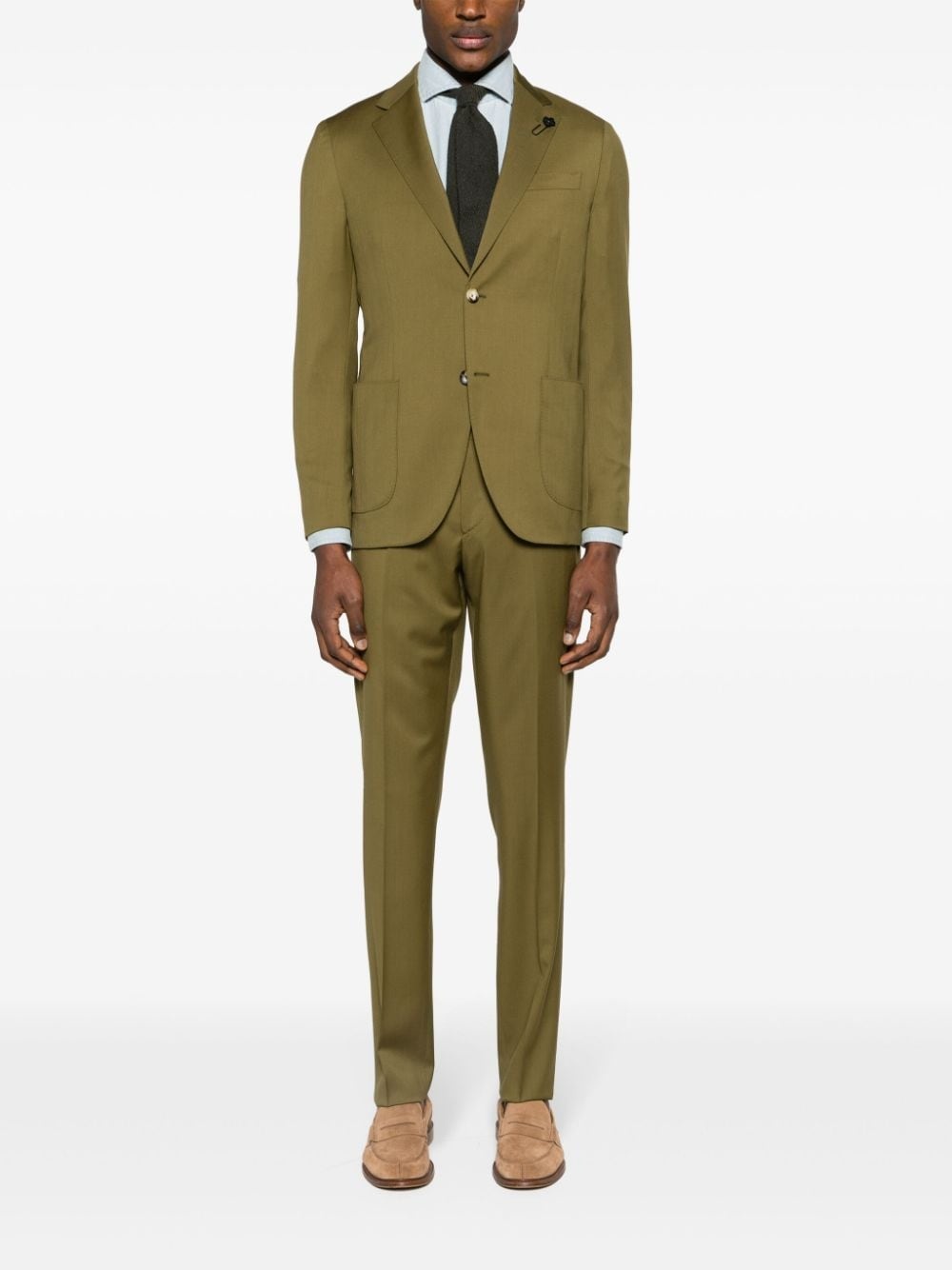 single-breasted wool suit - 2