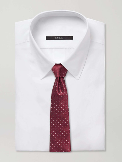 Lanvin 7cm Pin-Dot Silk-Faille Tie outlook