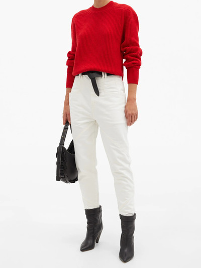 Isabel Marant Brent puff-sleeve cashmere and wool-blend sweater outlook