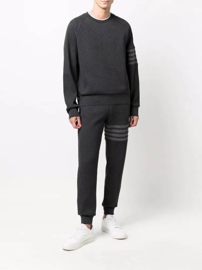 Thom Browne 4-Bar tapered track pants outlook