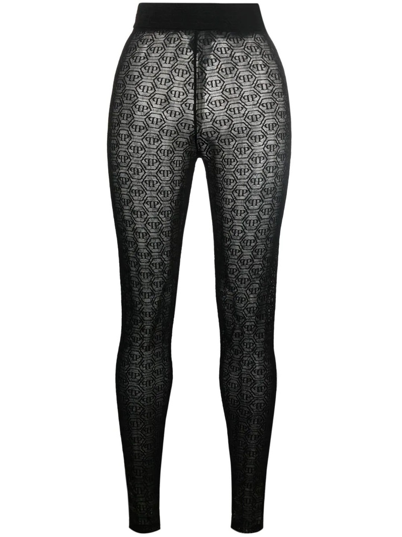 Tulle Monogram leggings 1