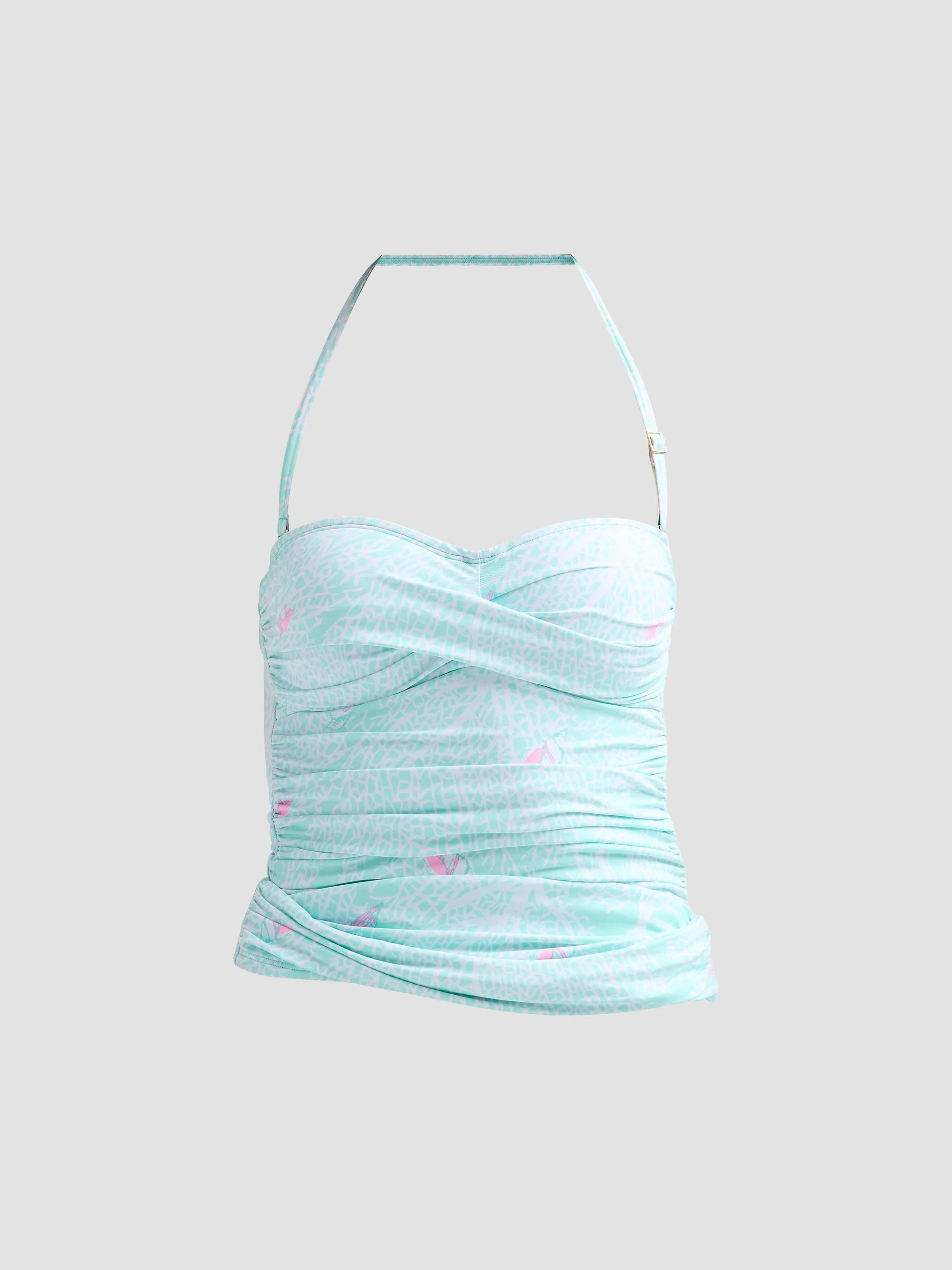 Women's Flamenco Ruched Tankini - Mint - 1