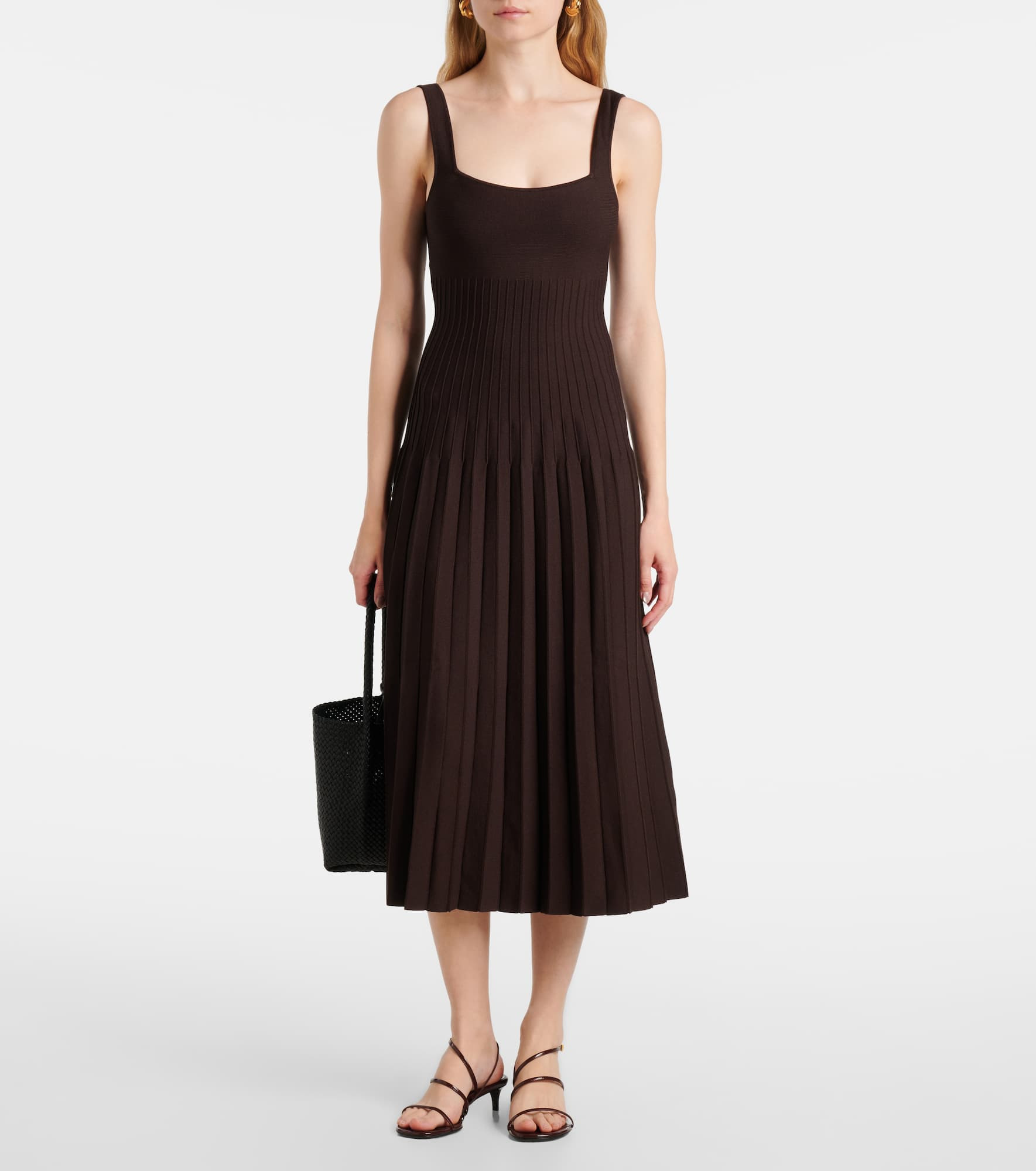 Ellison pleated knitted midi dress - 2