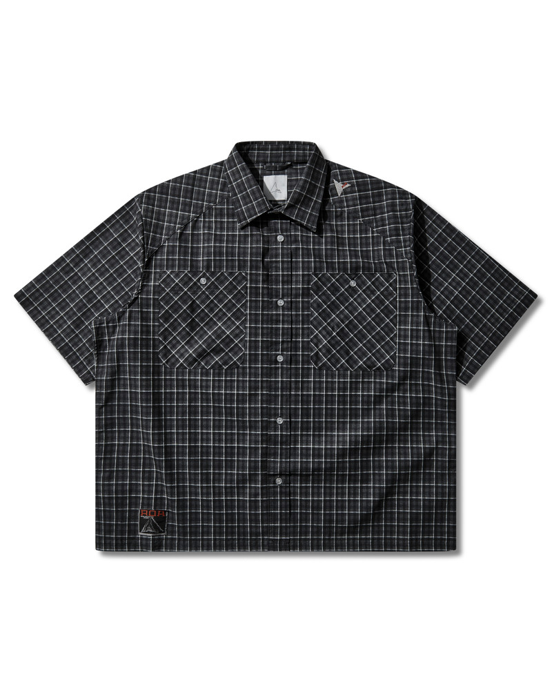 Aair Floweave Printed Check Short Sleeve Shirt 9