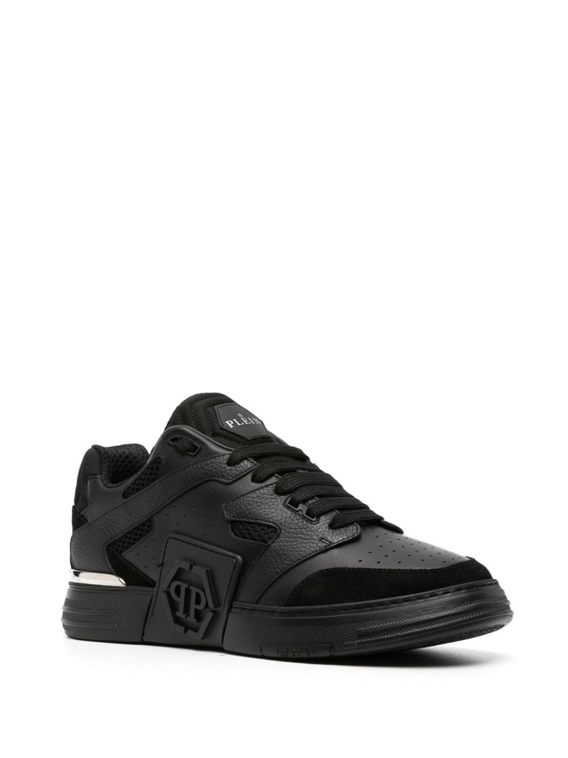 PHILIPP PLEIN Super Street leather sneakers outlook