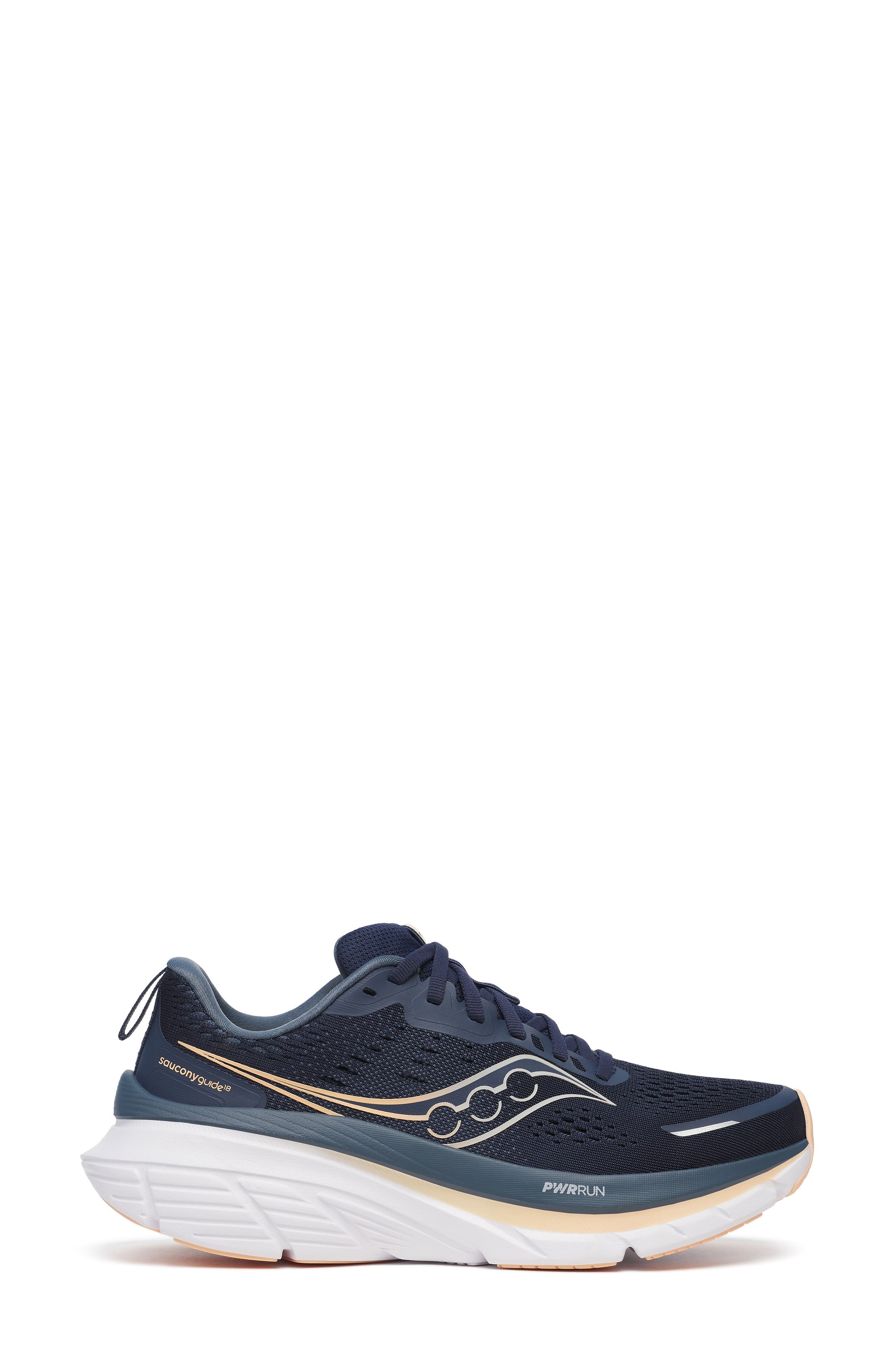 Saucony Guide 18 Running Shoe in Navy/Apricot at Nordstrom - 2