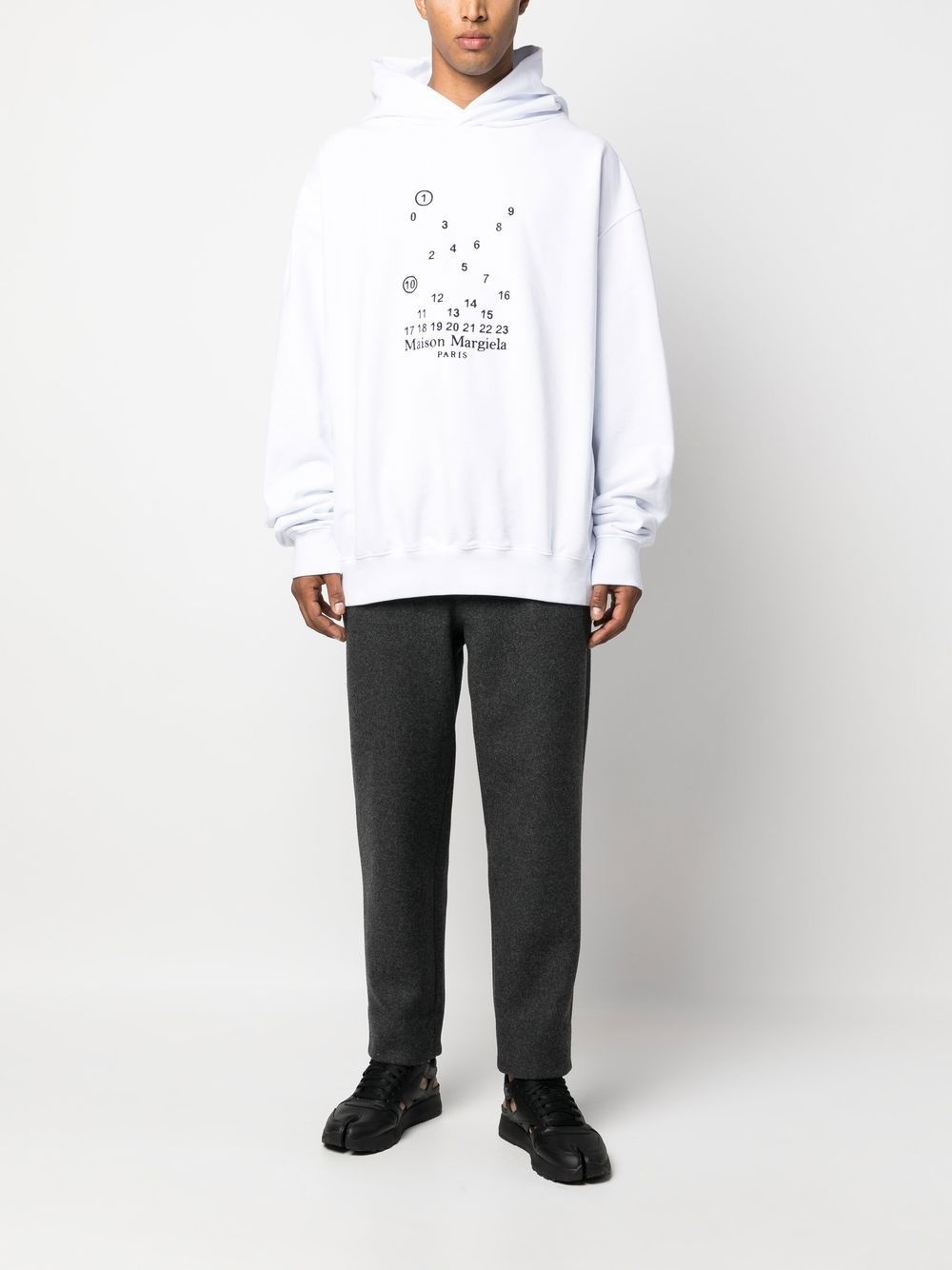 logo-print cotton hoodie - 2