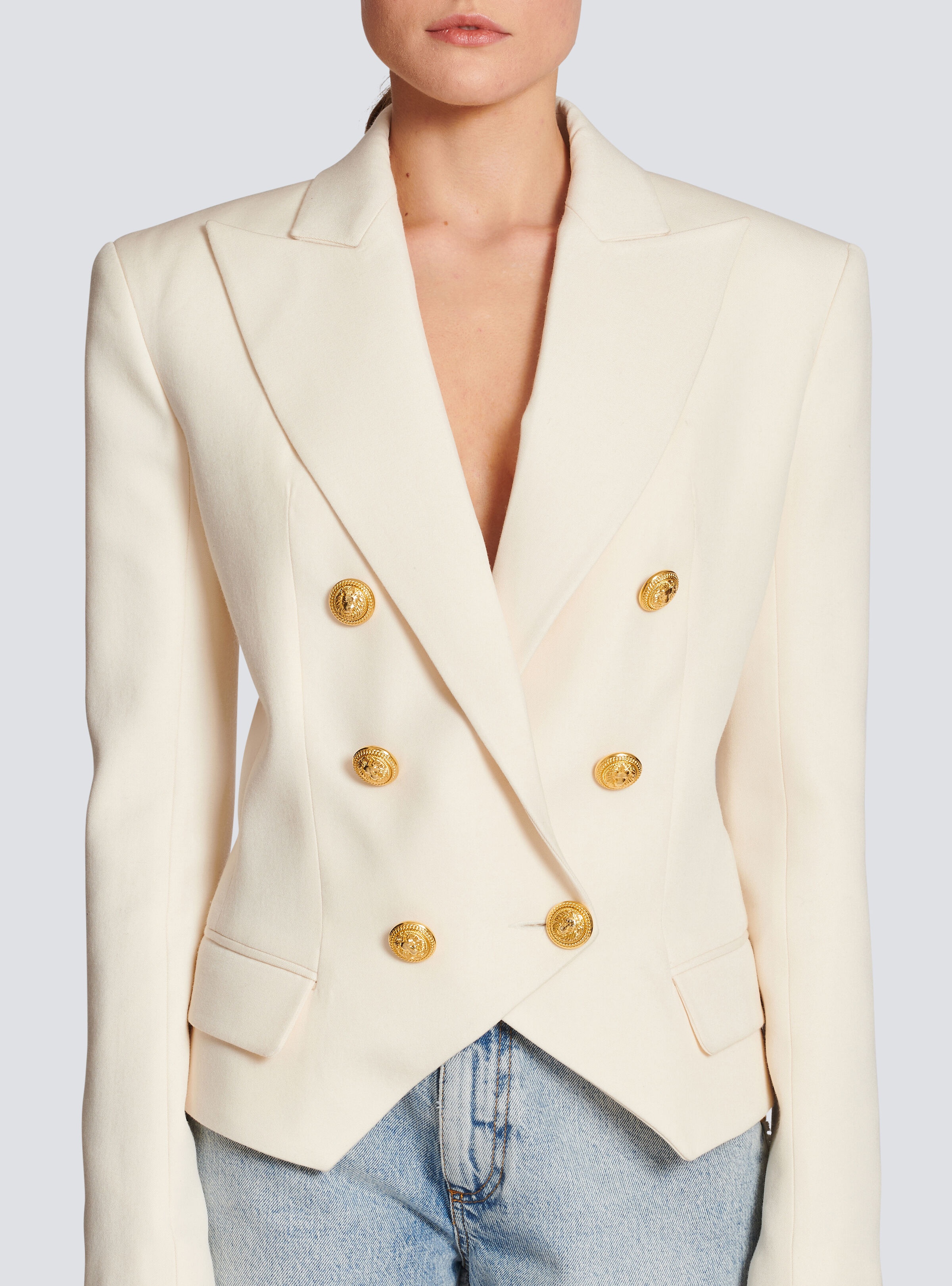 Wool double-breasted blazer - 5