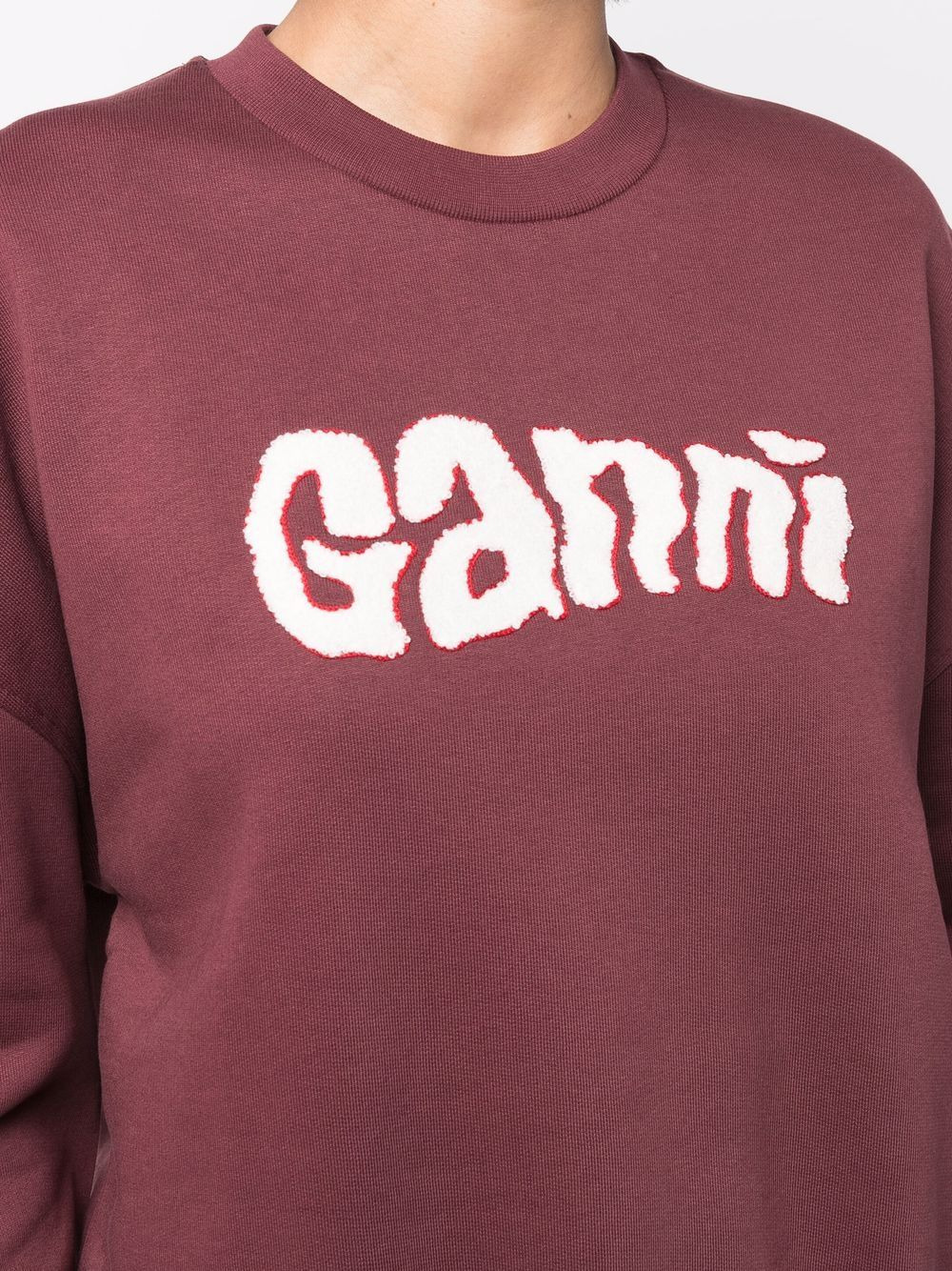 logo-print balloon-sleeved sweatshirt - 5