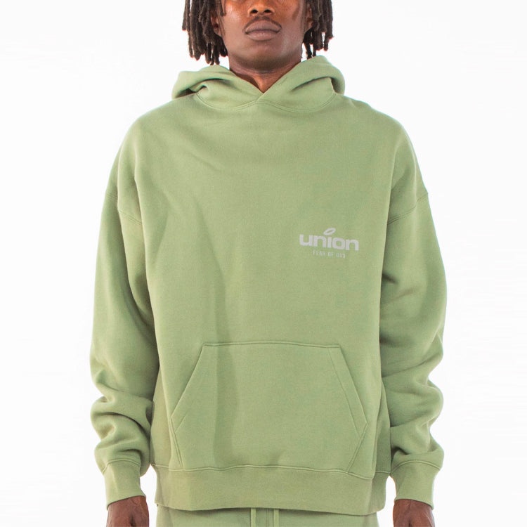 Fear of God Essentials FW21 Vintage Hoodie x Union LA 'Green' FOG-FW21-094 - 1