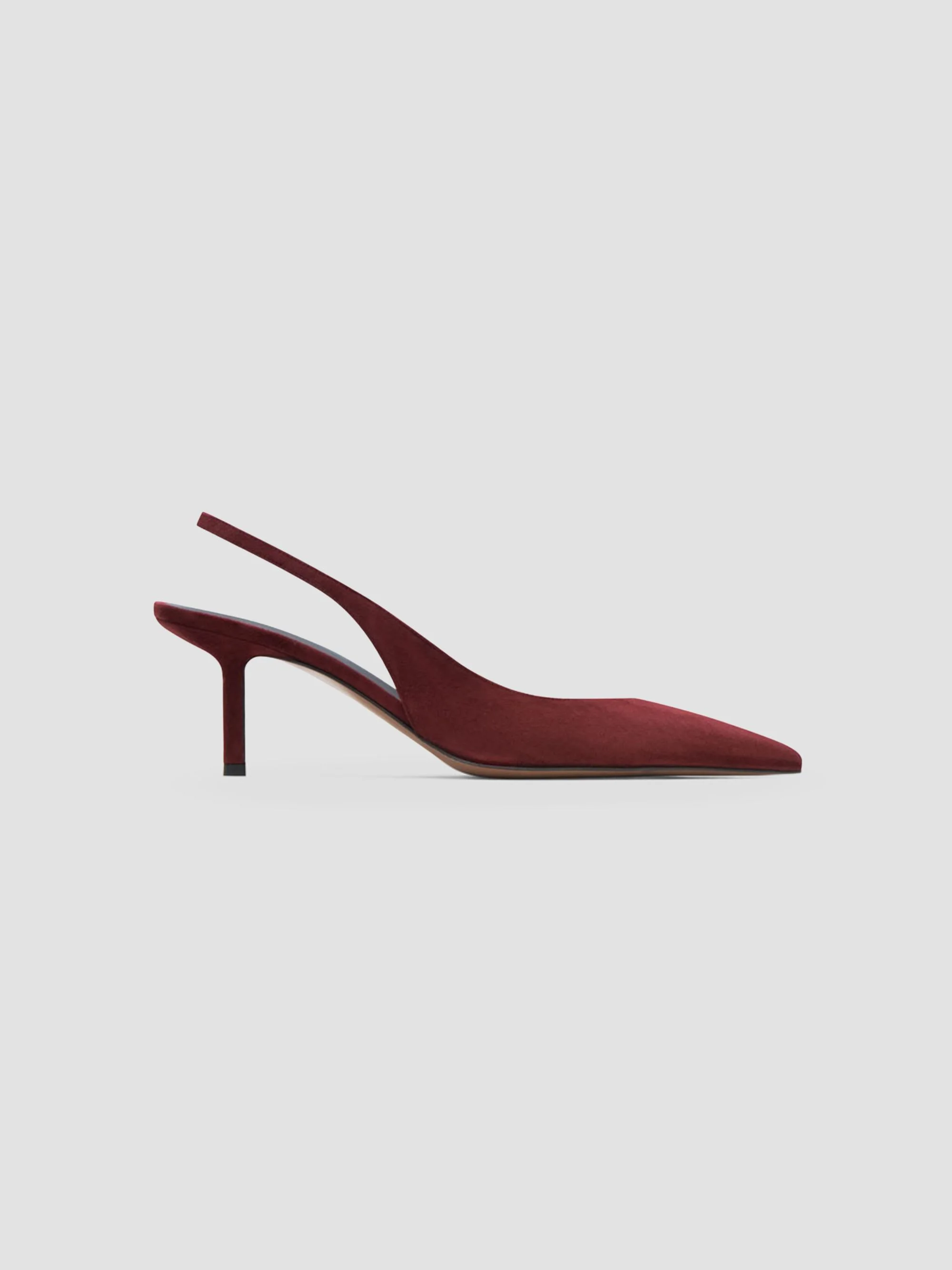 Women's Moriah 65MM Suede Slingback Pumps - Burgundy - 1