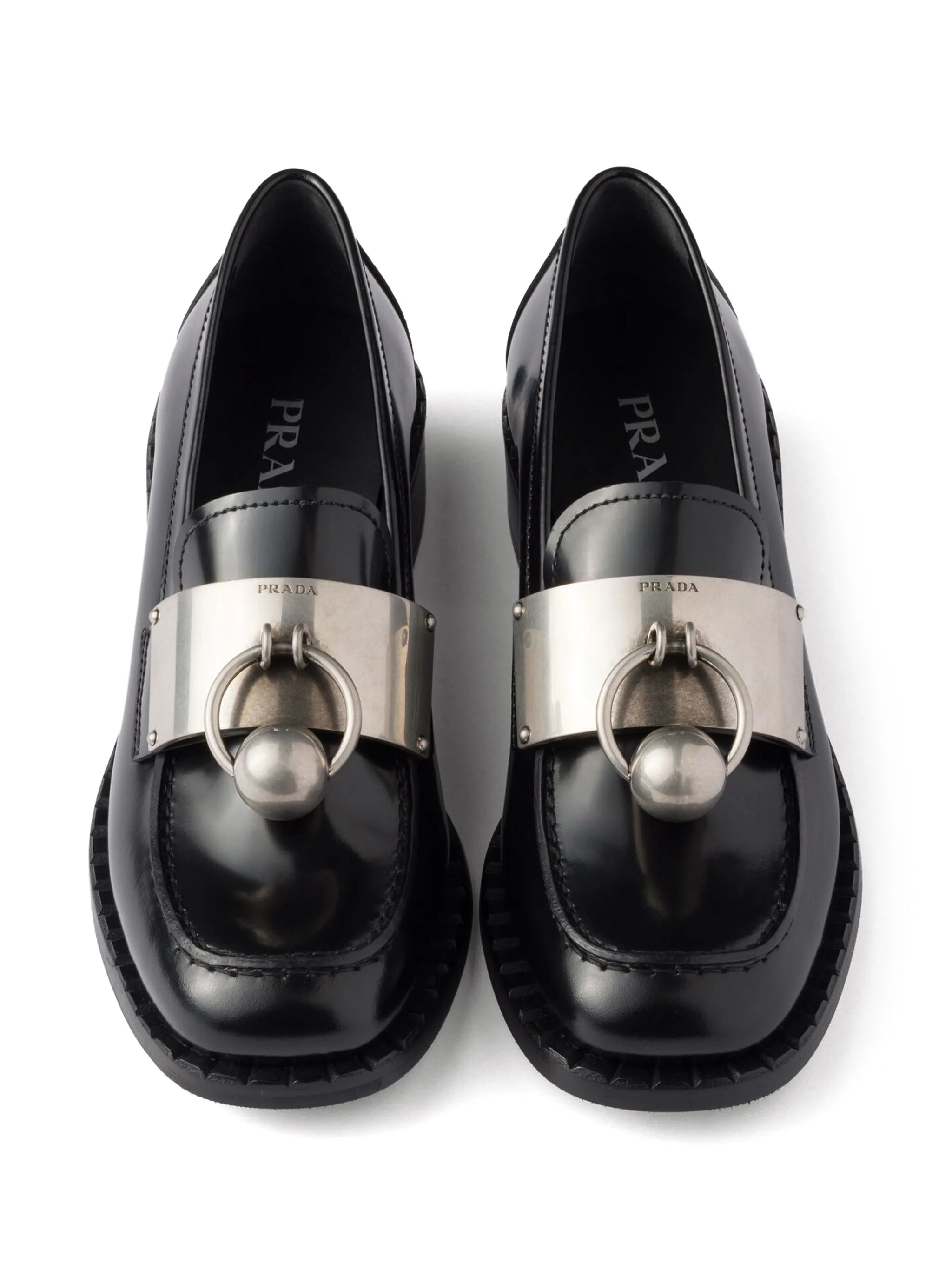Brushed Leather Loafers - 3