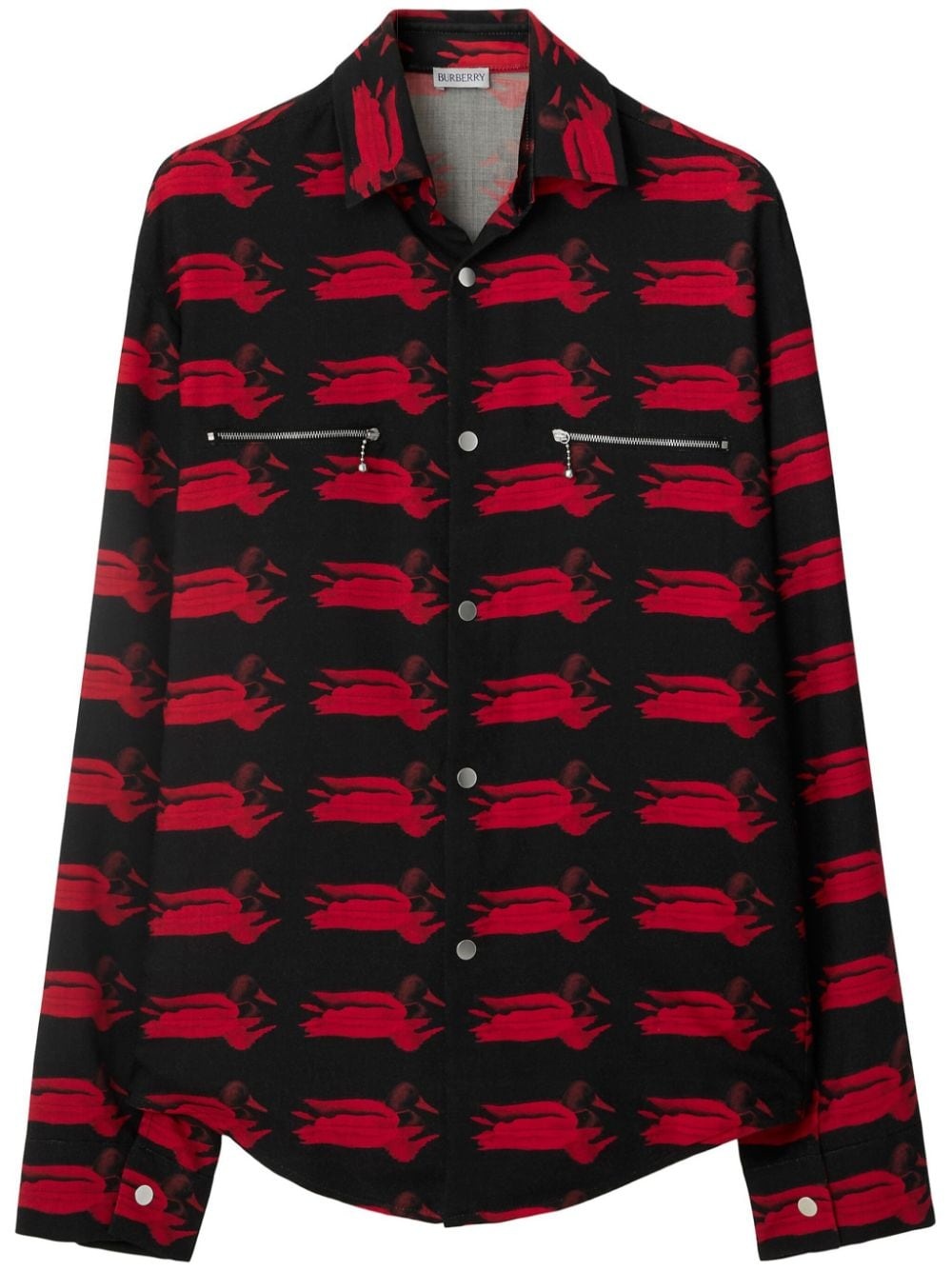 graphic-print long-sleeve shirt - 1