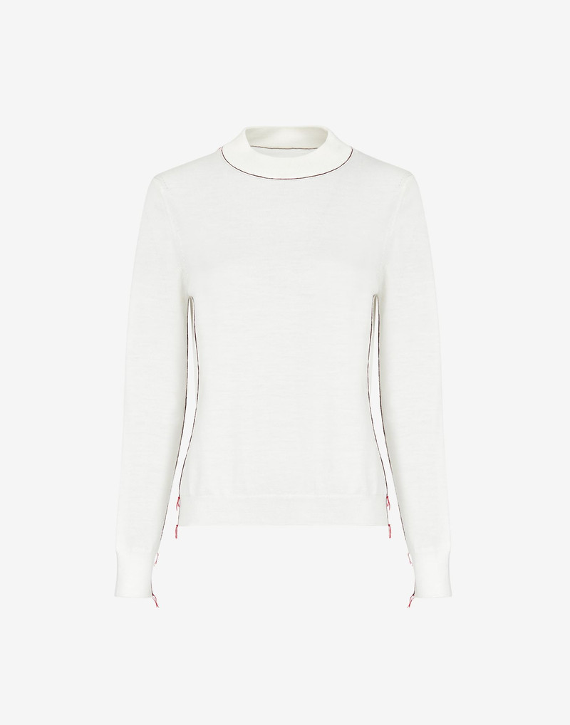 Crew-neck merino sweater - 1