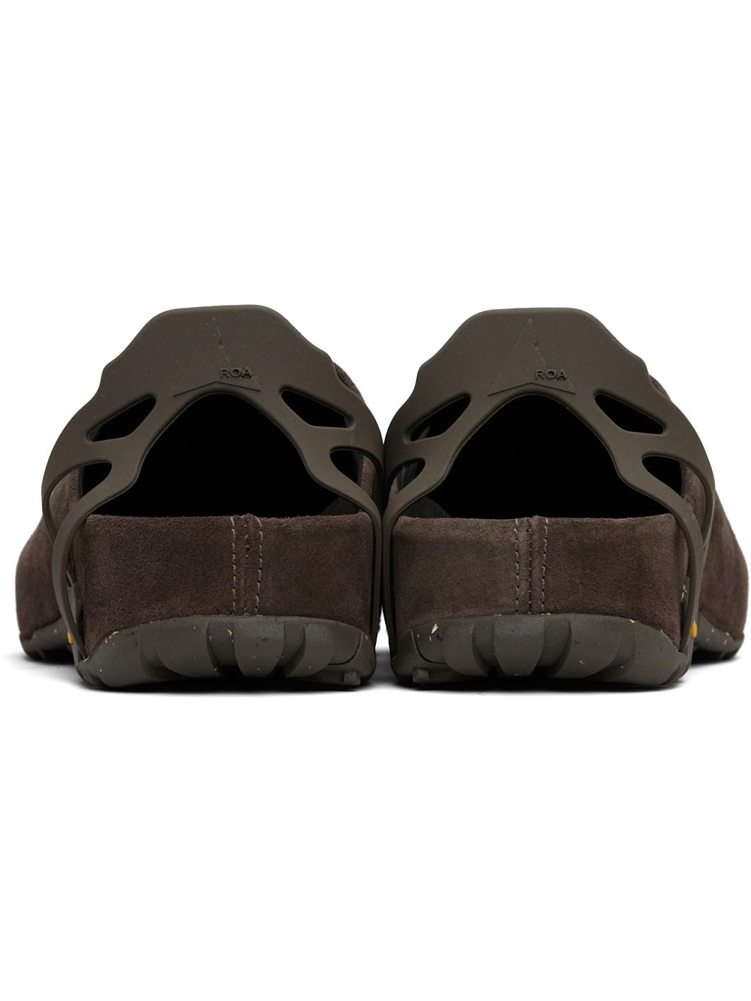 Brown Fedaia Mules - 2