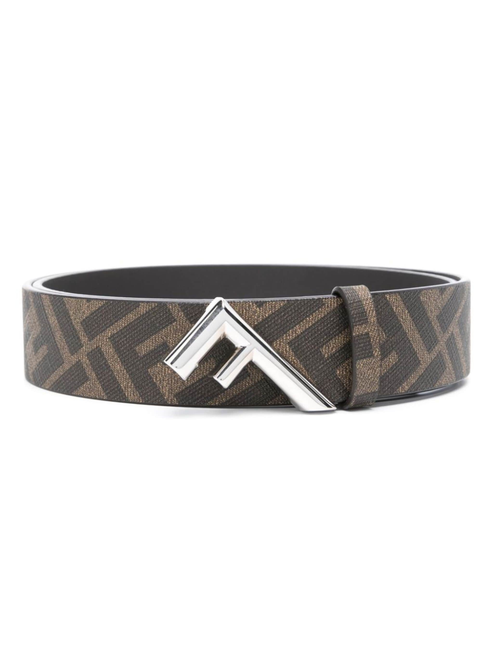 FENDI Fendi Five canvas belt eraldo REVERSIBLE