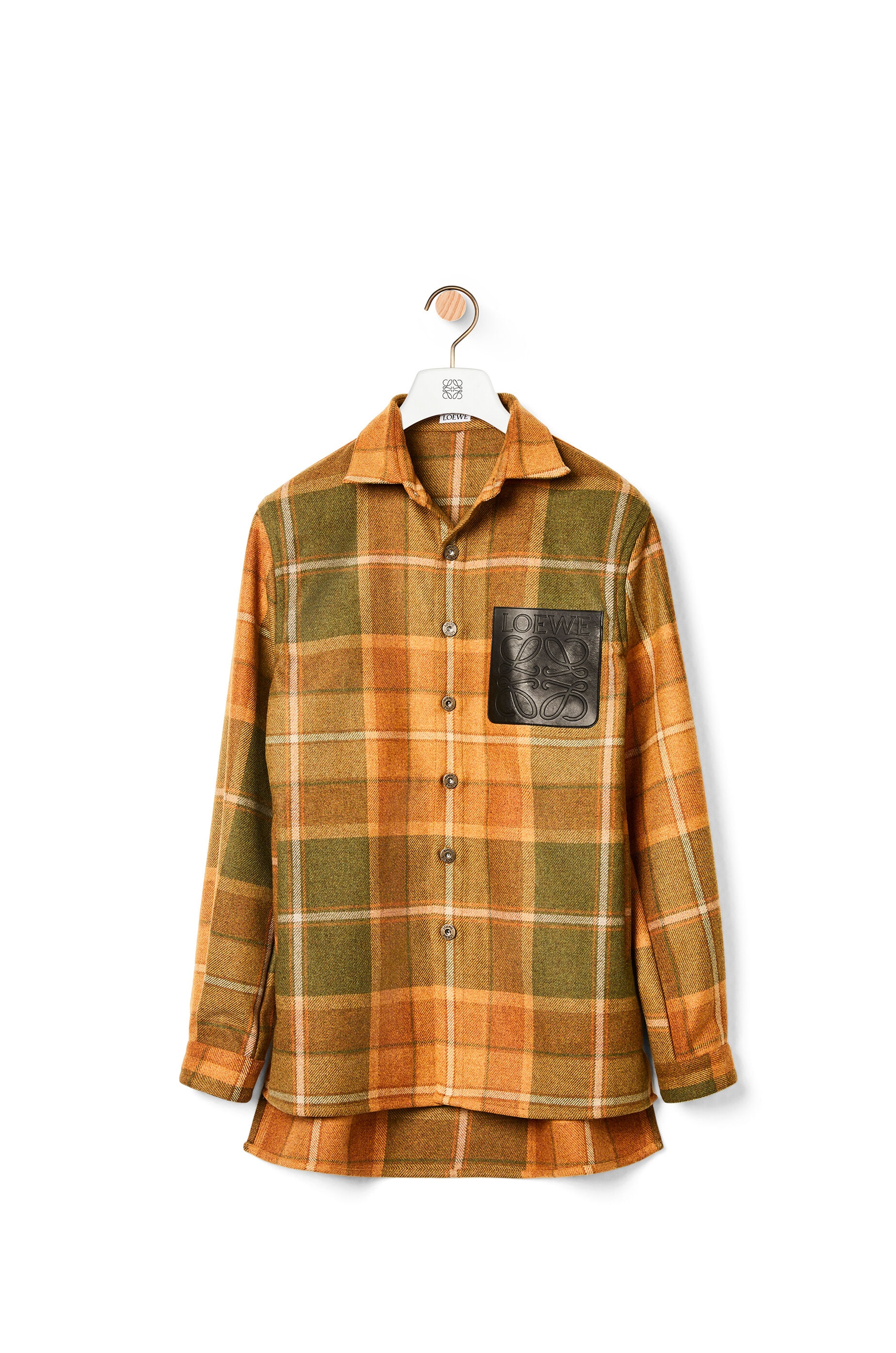 Overshirt in check wool - 1