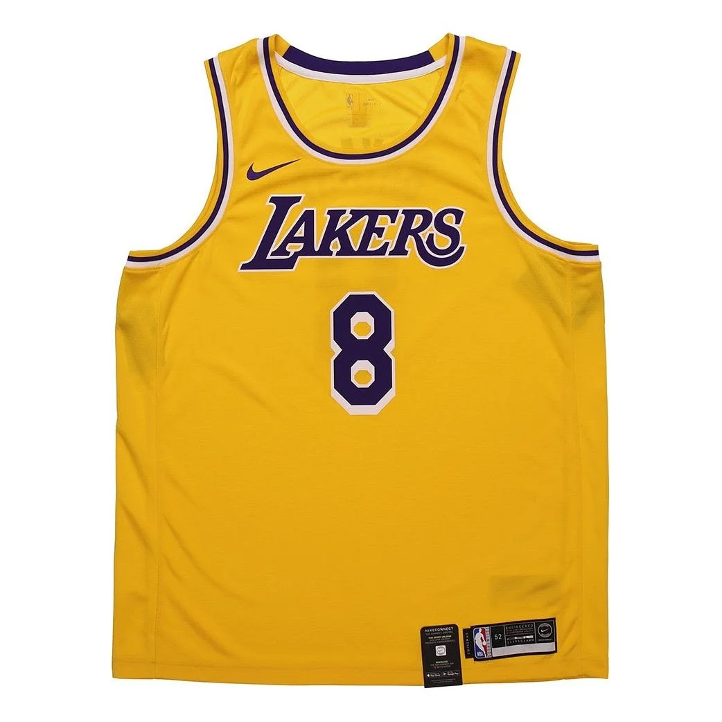 Nike SW Fan Edition Lakers Kobe No. 8 Season Team limited NBA Jersey Basketball Jersey/Vest Yellow A - 1
