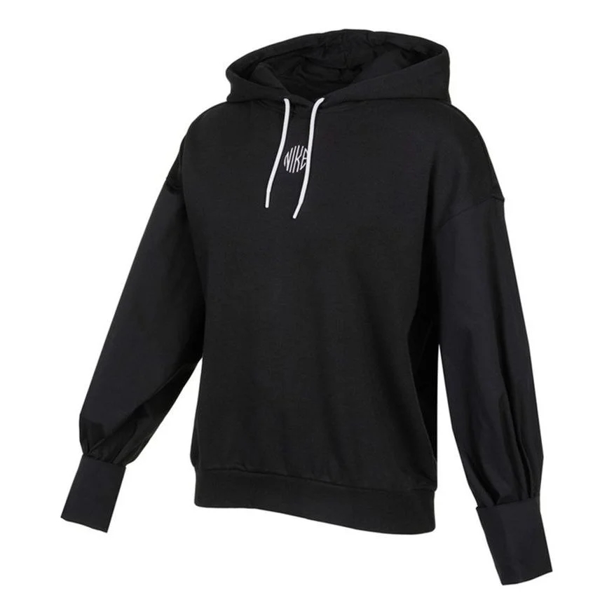 (WMNS) Nike Sportswear Icon Clash Embroidery Logo Hoodie 'Black' DD5053-010 - 1