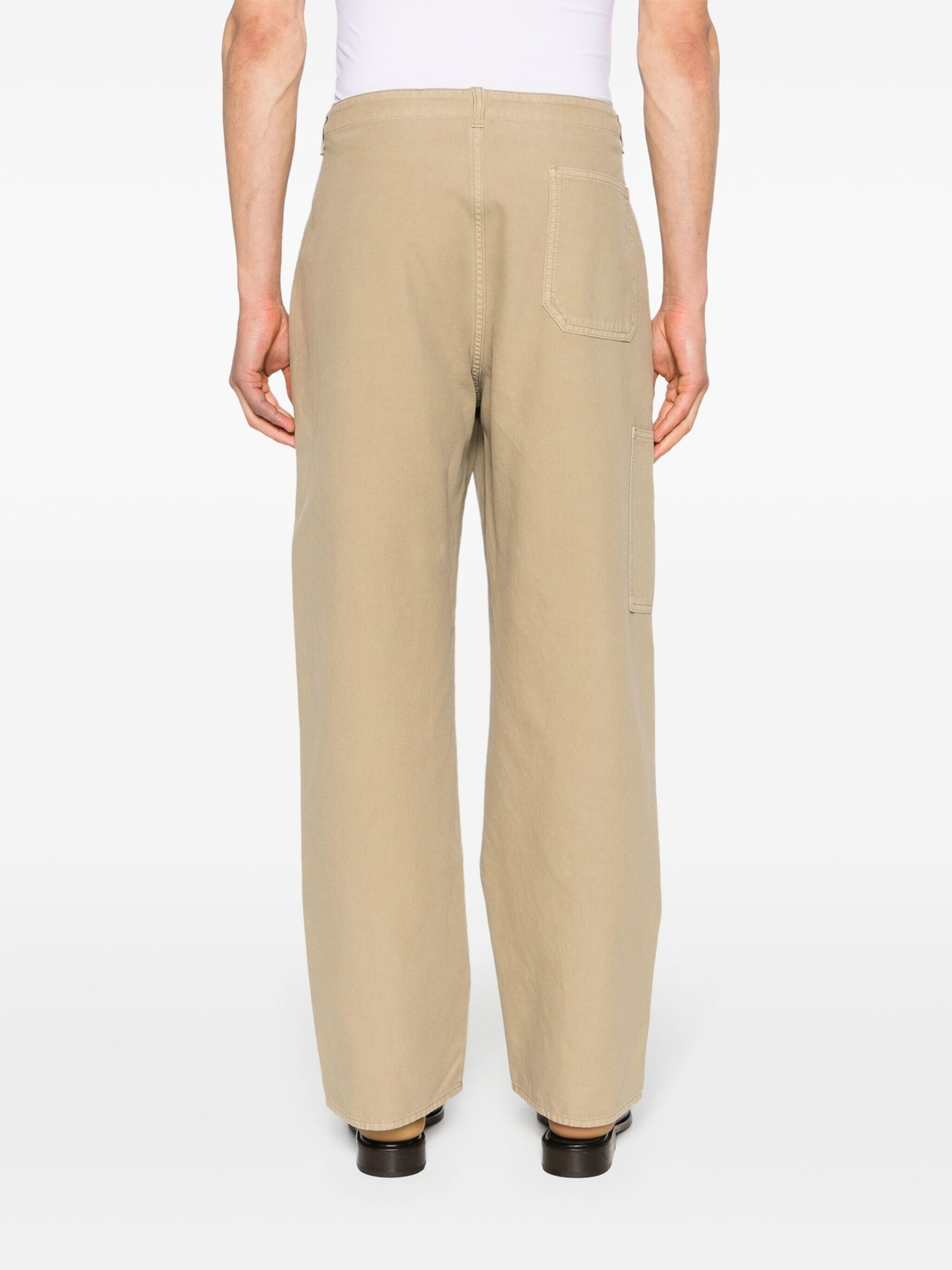 Neutral Marlon Straight-Leg Trousers - 4