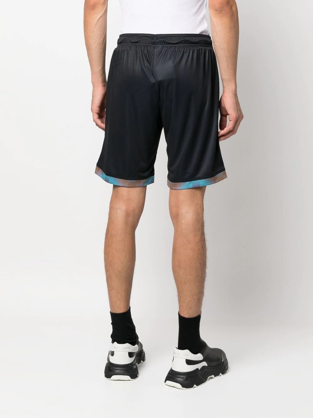 logo-print track shorts - 4