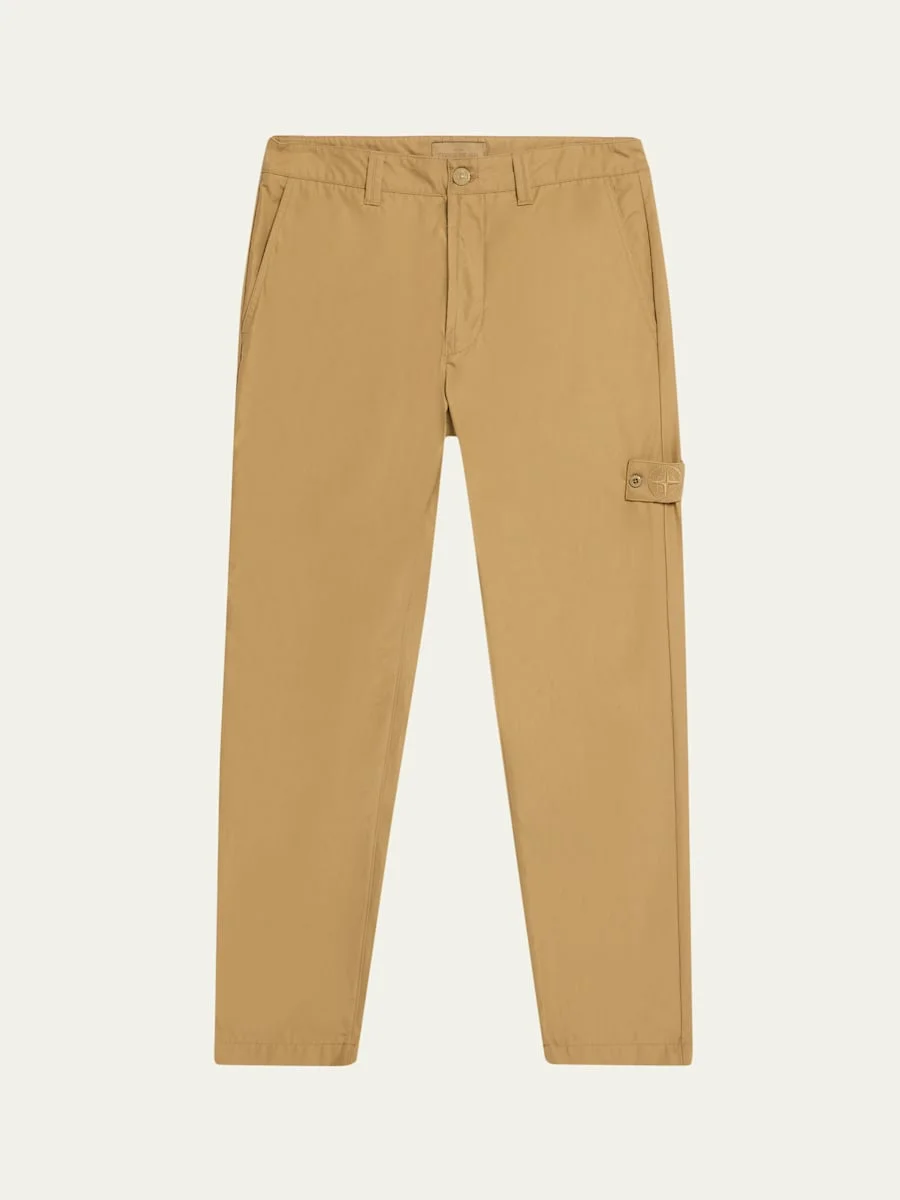 Ghost Cotton Mid-Rise Straight-Leg Pants - 1