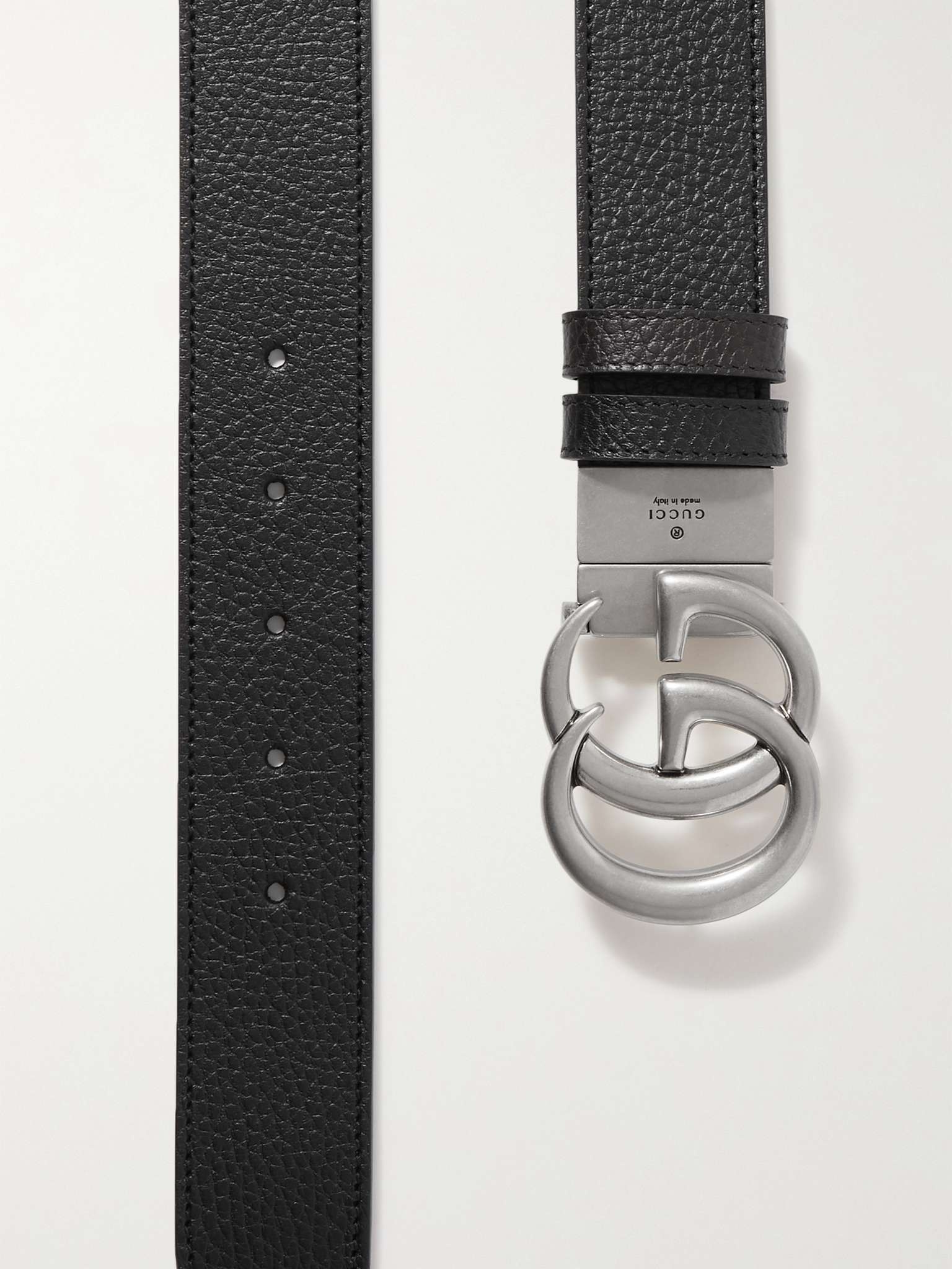 3.5cm Reversible Full-Grain Leather Belt - 3