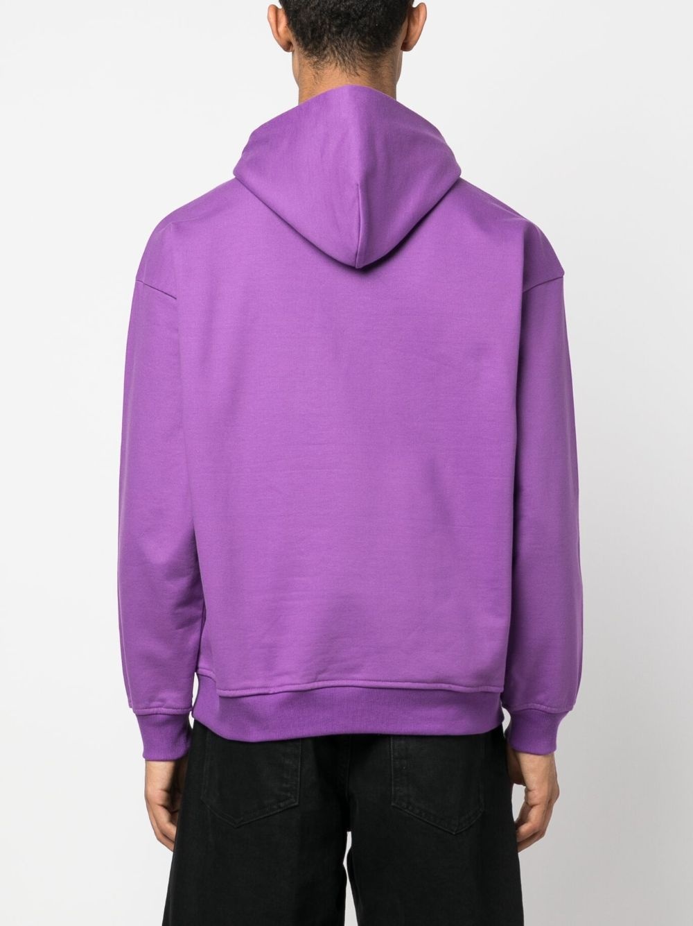 graphic-print cotton hoodie - 4