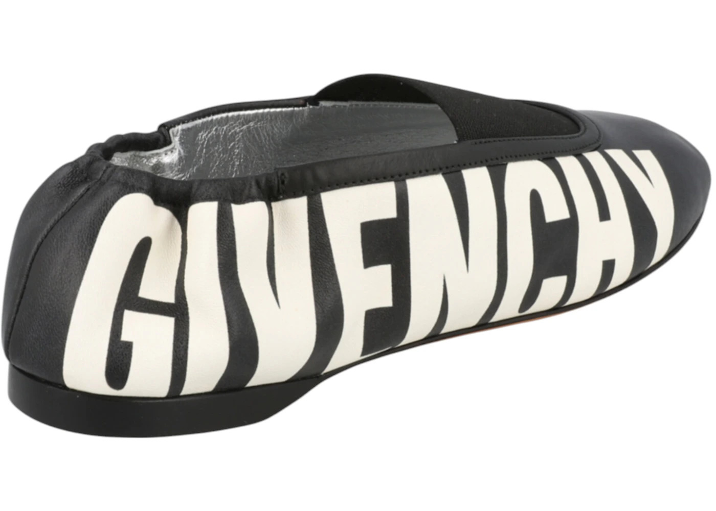 Givenchy Logo Graphic Ballet Flats Black White (Women's) - 3
