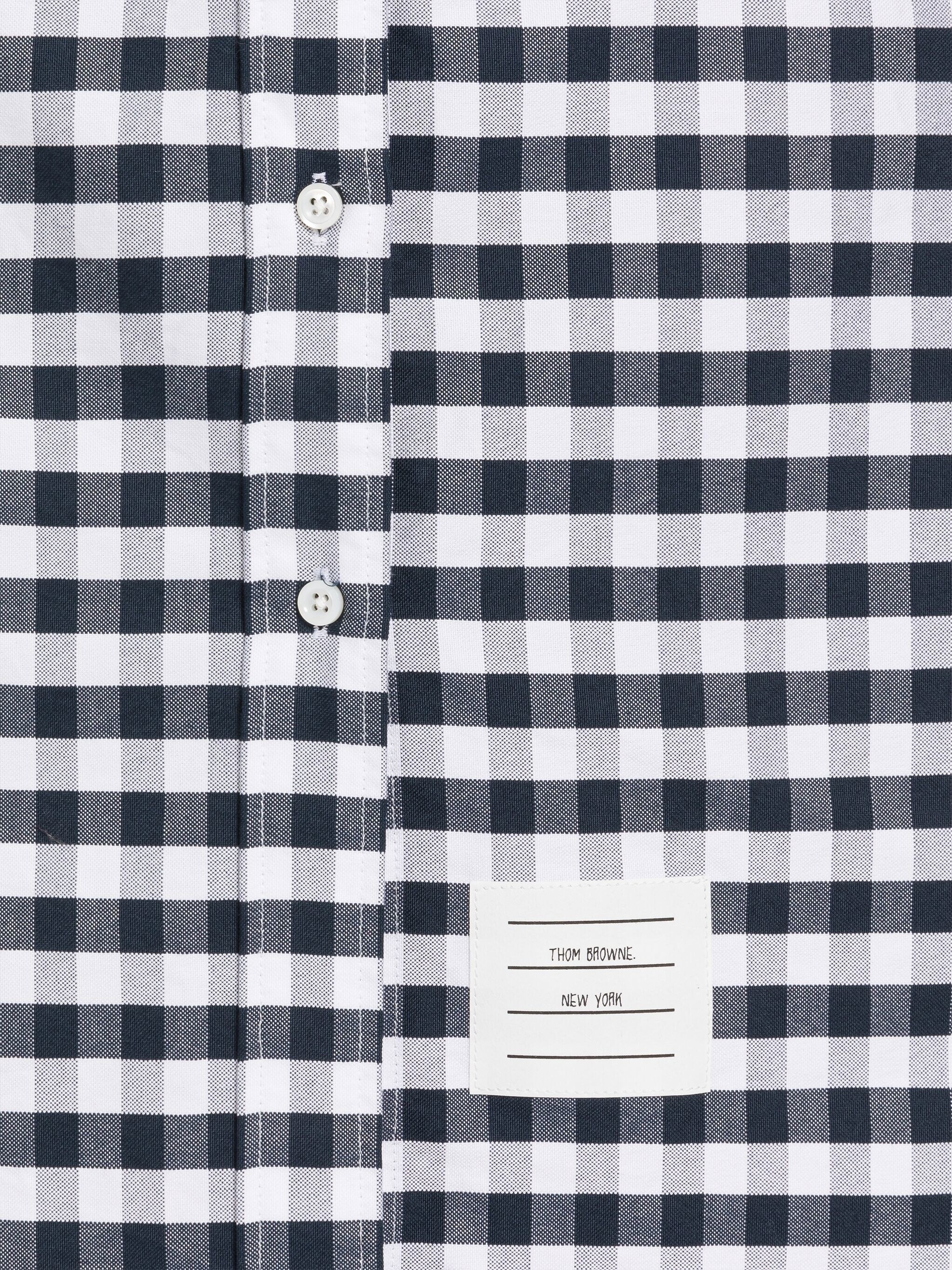 Gingham Oxford Knee Length Shirtdress - 5