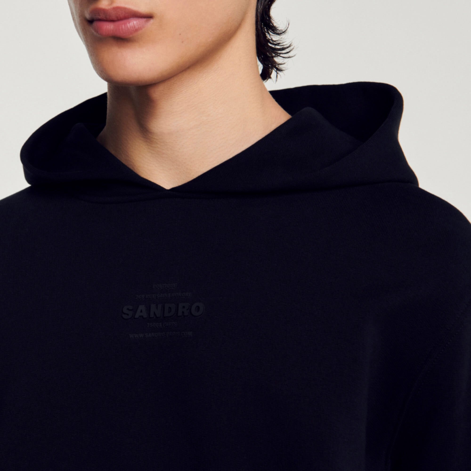 HOODED SWEATSHIRT WITH RUBBER LOGO - 4