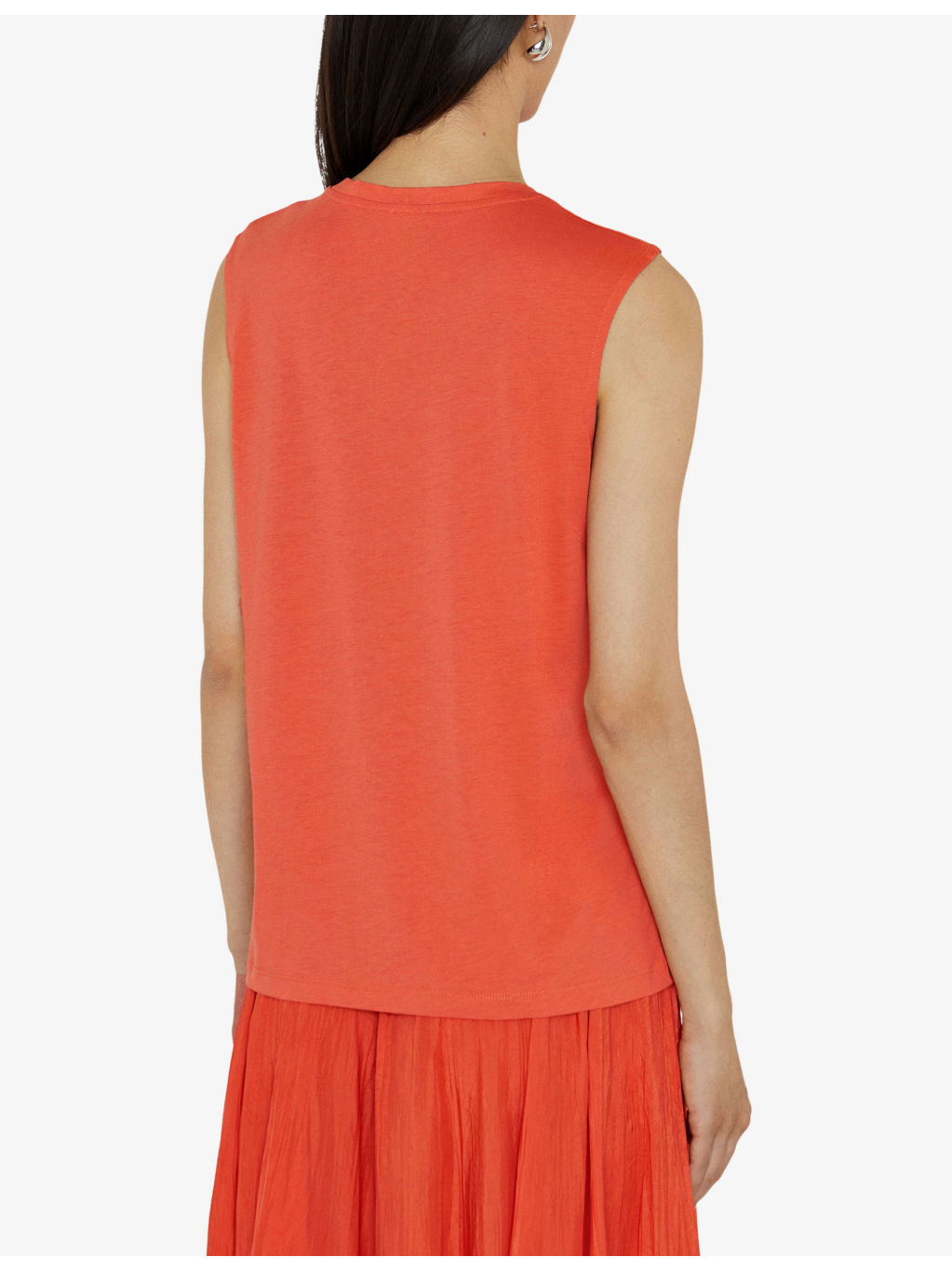 Cotton-Silk Jersey Tank Top - 4