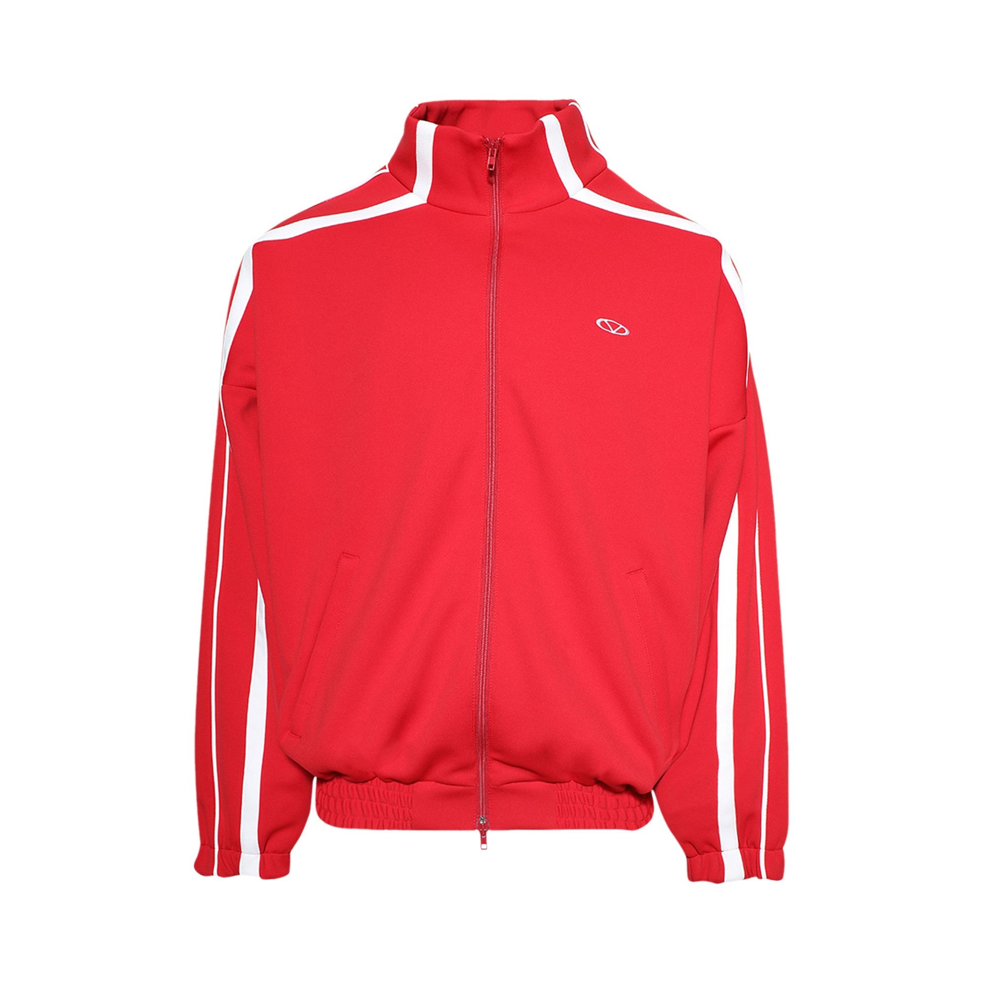 Vetements Oval Logo Gym Jacket 'Red' - 1