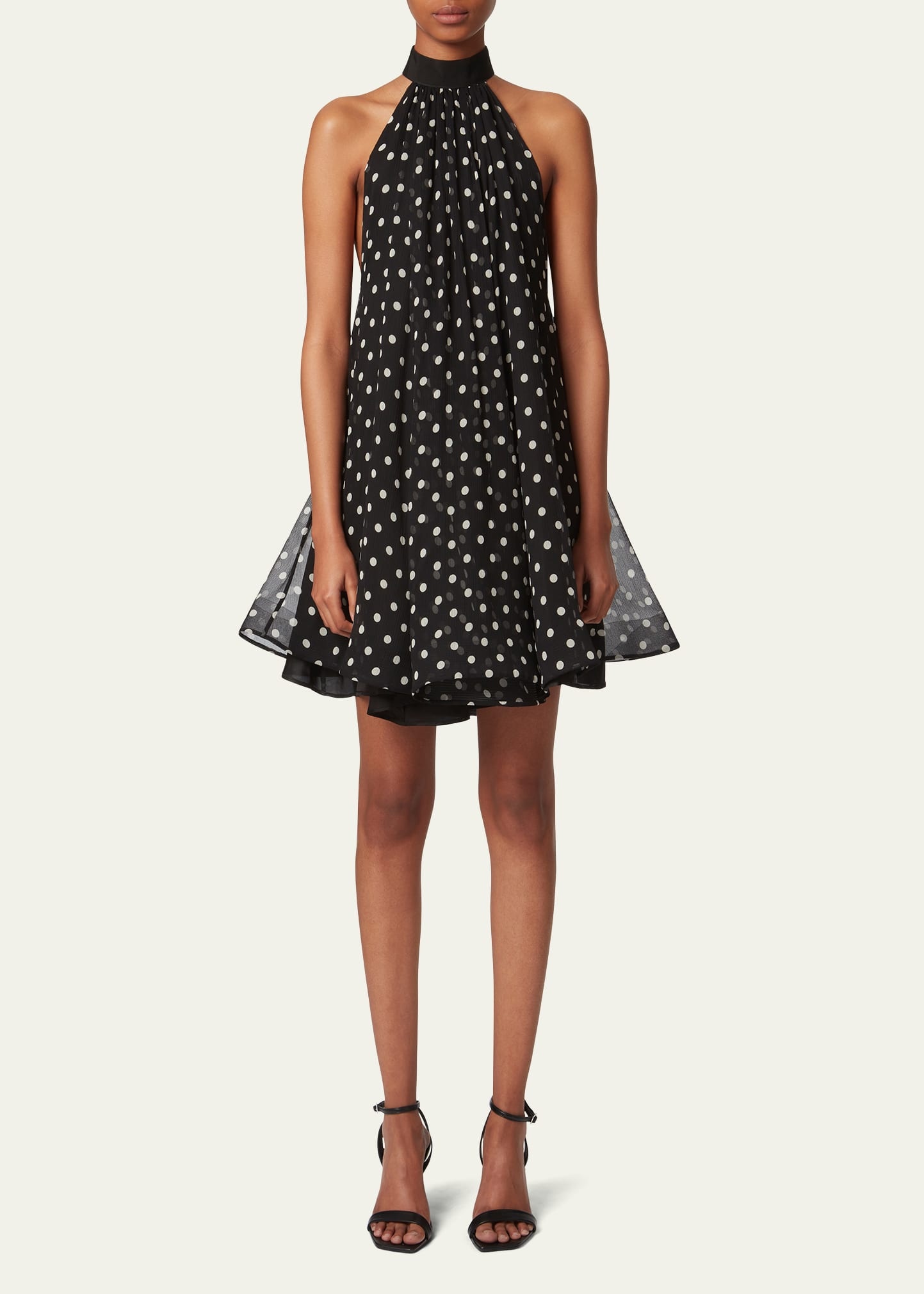NINA RICCI ニナリッチ ジャケット 25 Polka-dot fringed1016353 Polka-Dot Tweed Coat In White - Nina Ricci