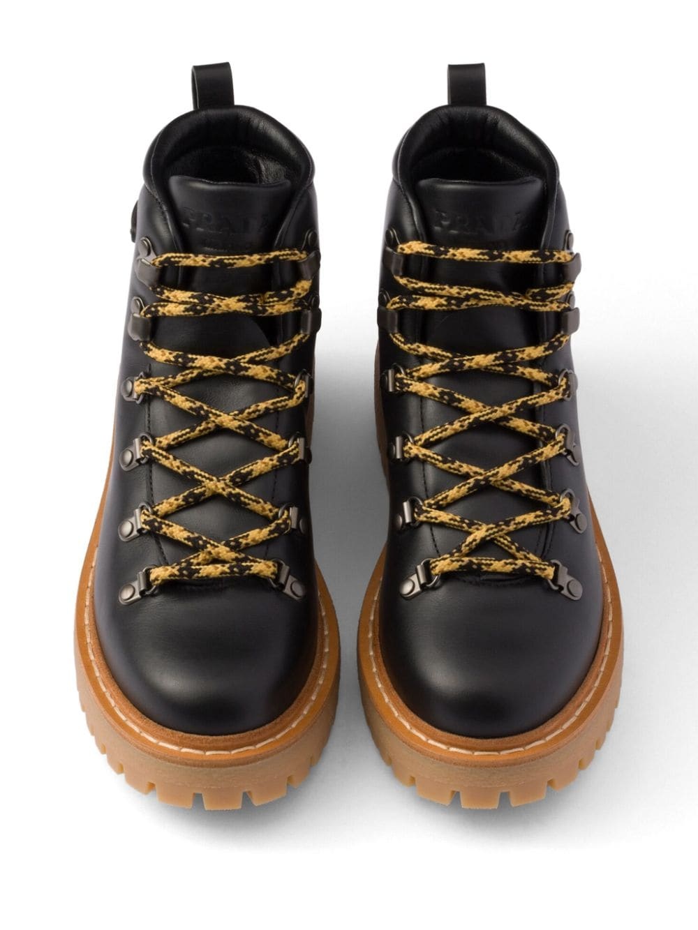 laced leather ankle boots - 4