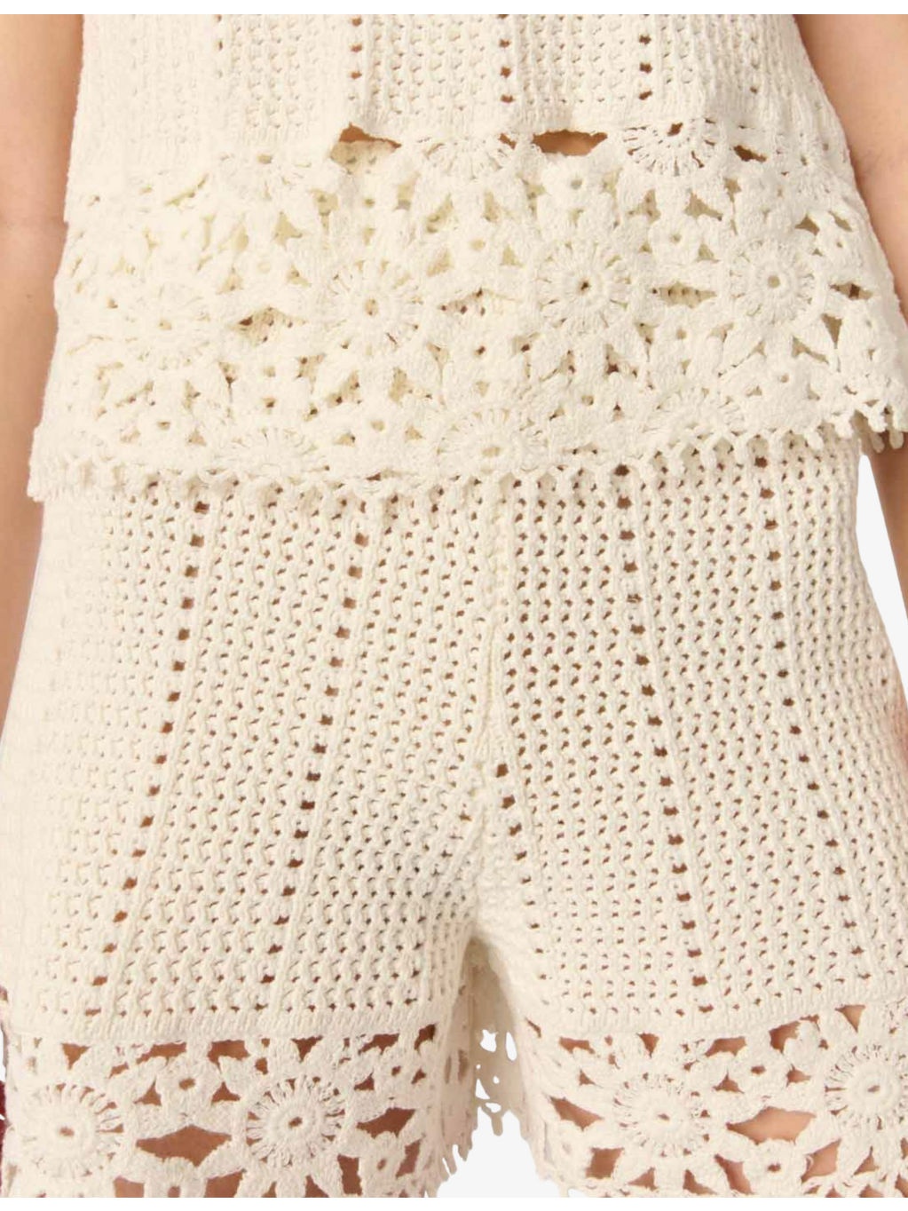 Crochet-Knit Cotton Shorts - 6