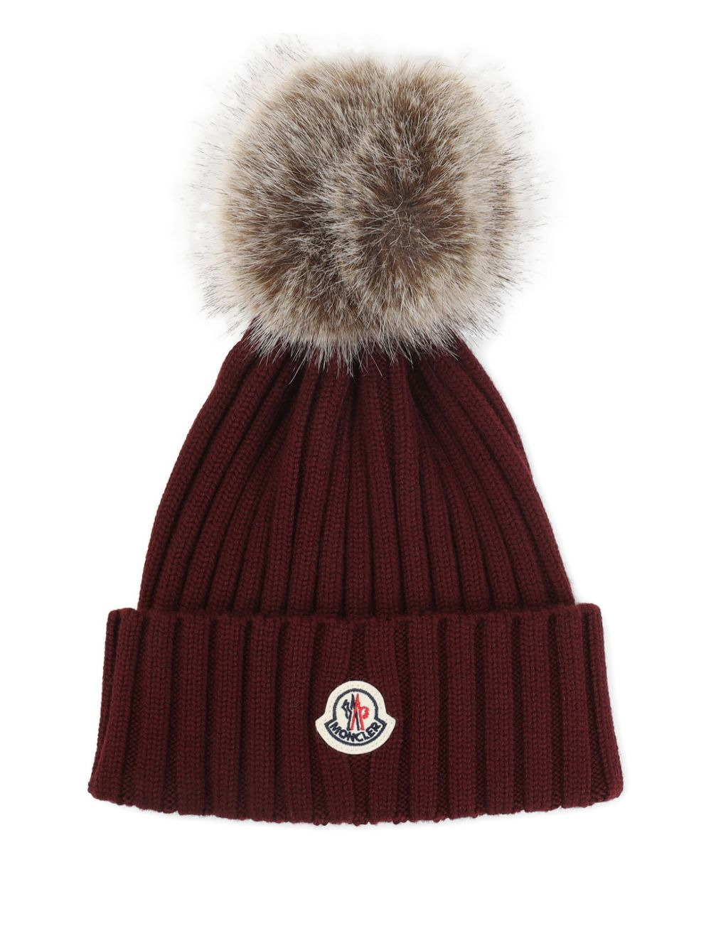 ribbed pompom-detail beanie - 4