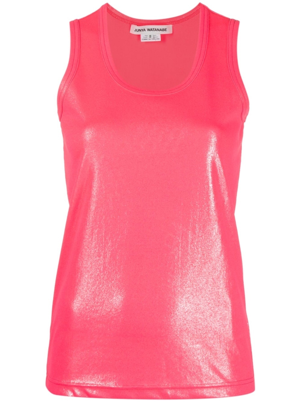 high-shine short-sleeve top - 1