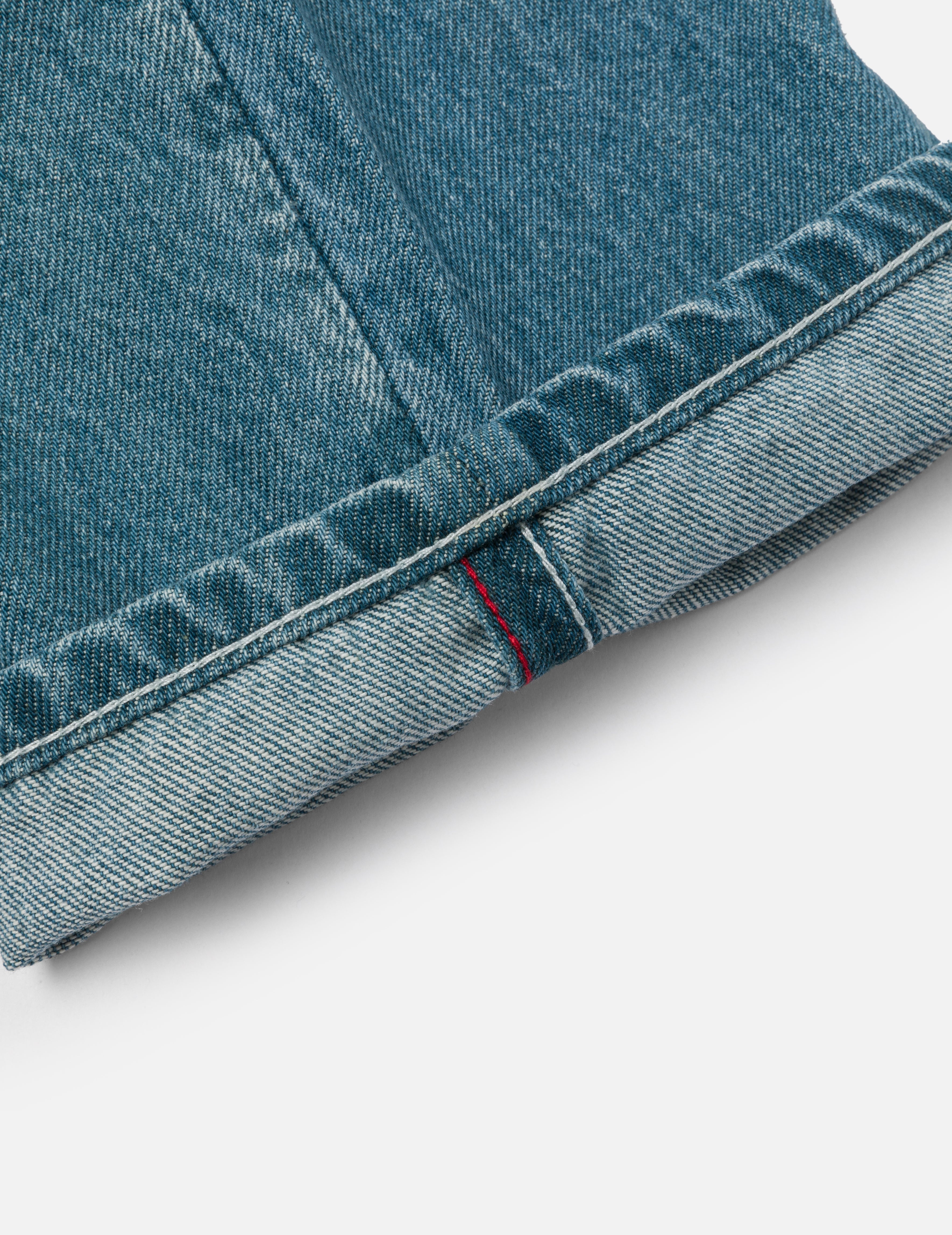 Playful Seagull Print Pocket Loose Fit Jeans #2038 - 11