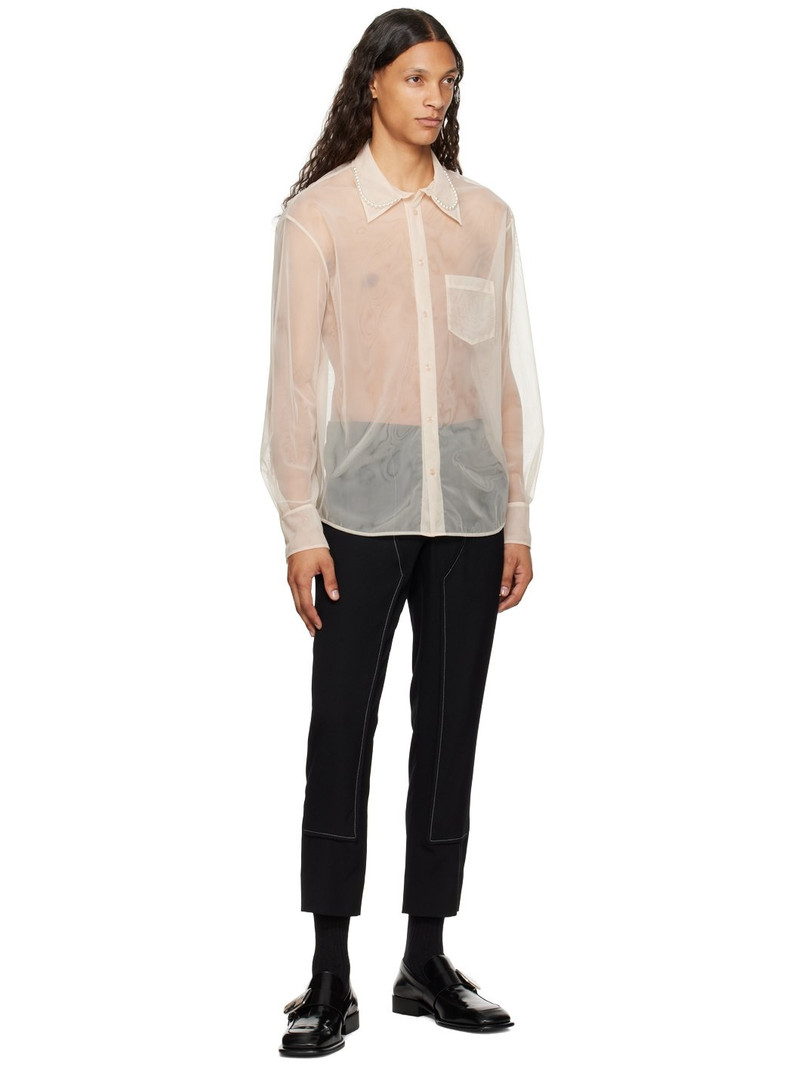 Simone Rocha Beige Pearl Shirt outlook