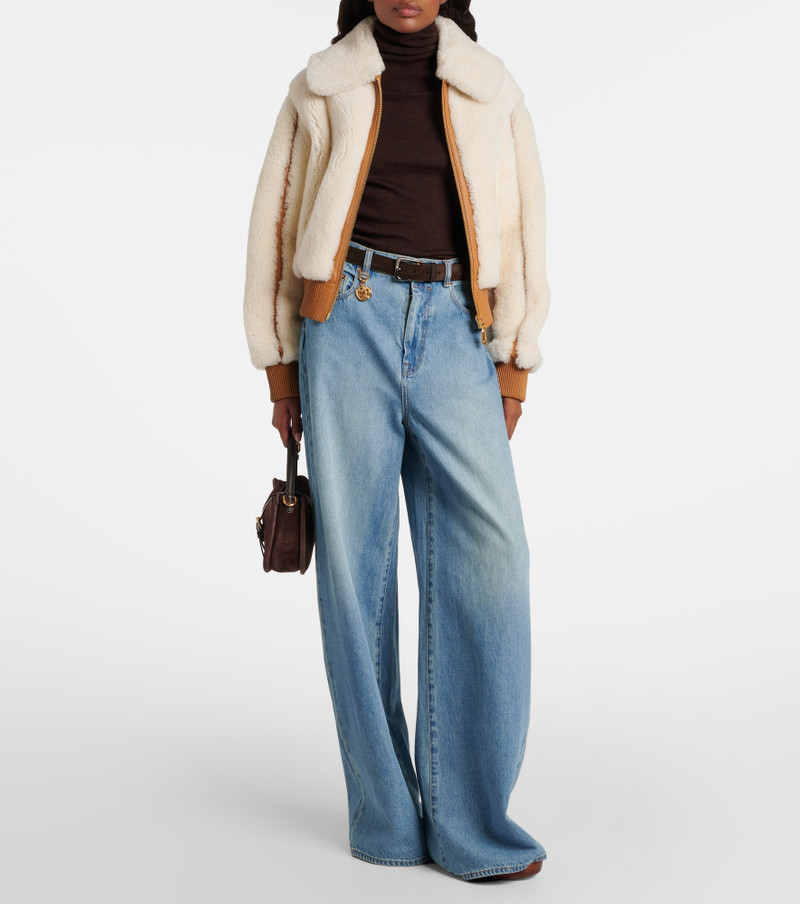Zimmermann Story shearling bomber jacket outlook
