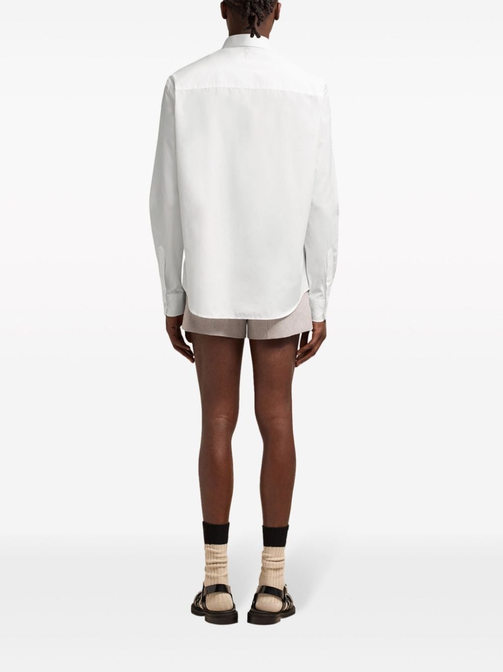Ami-de-Coeur-motif cotton shirt - 4