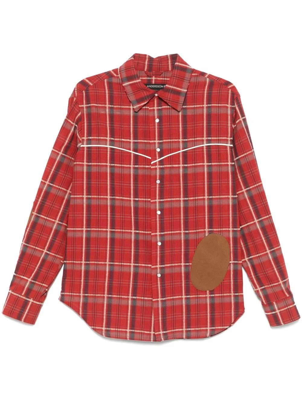Noah patch checked shirt - 1