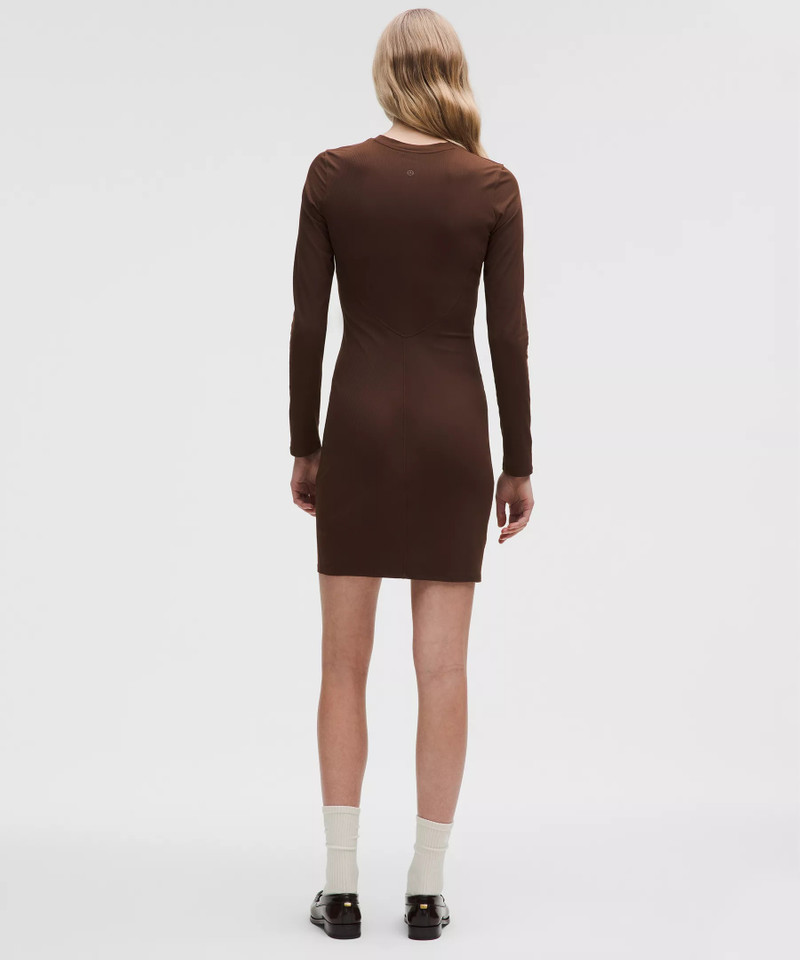 lululemon All Aligned Ribbed Long-Sleeve Henley Dress outlook