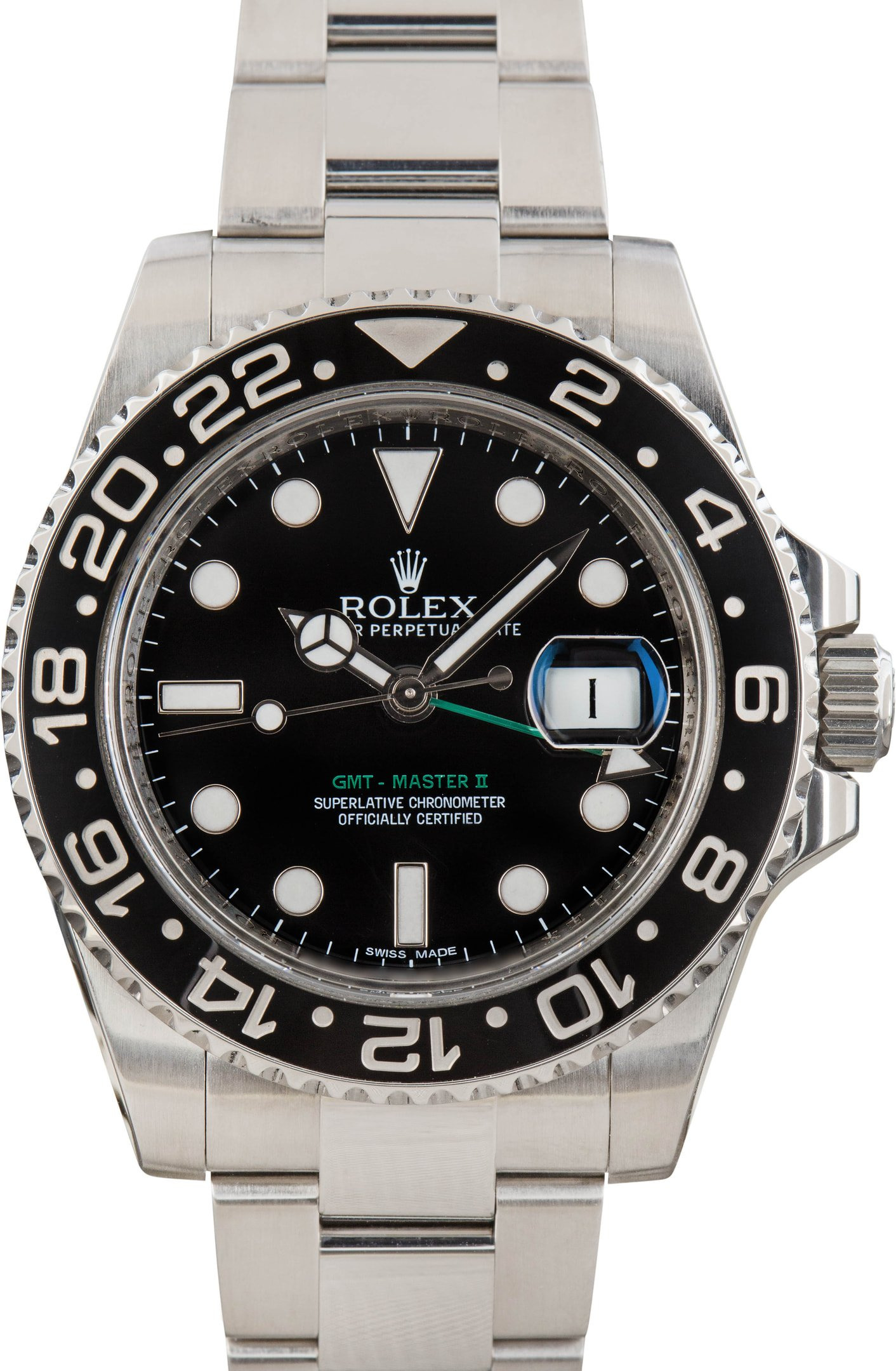 Rolex GMT-Master II Ref 116710 Black Superluminova Dial - 1