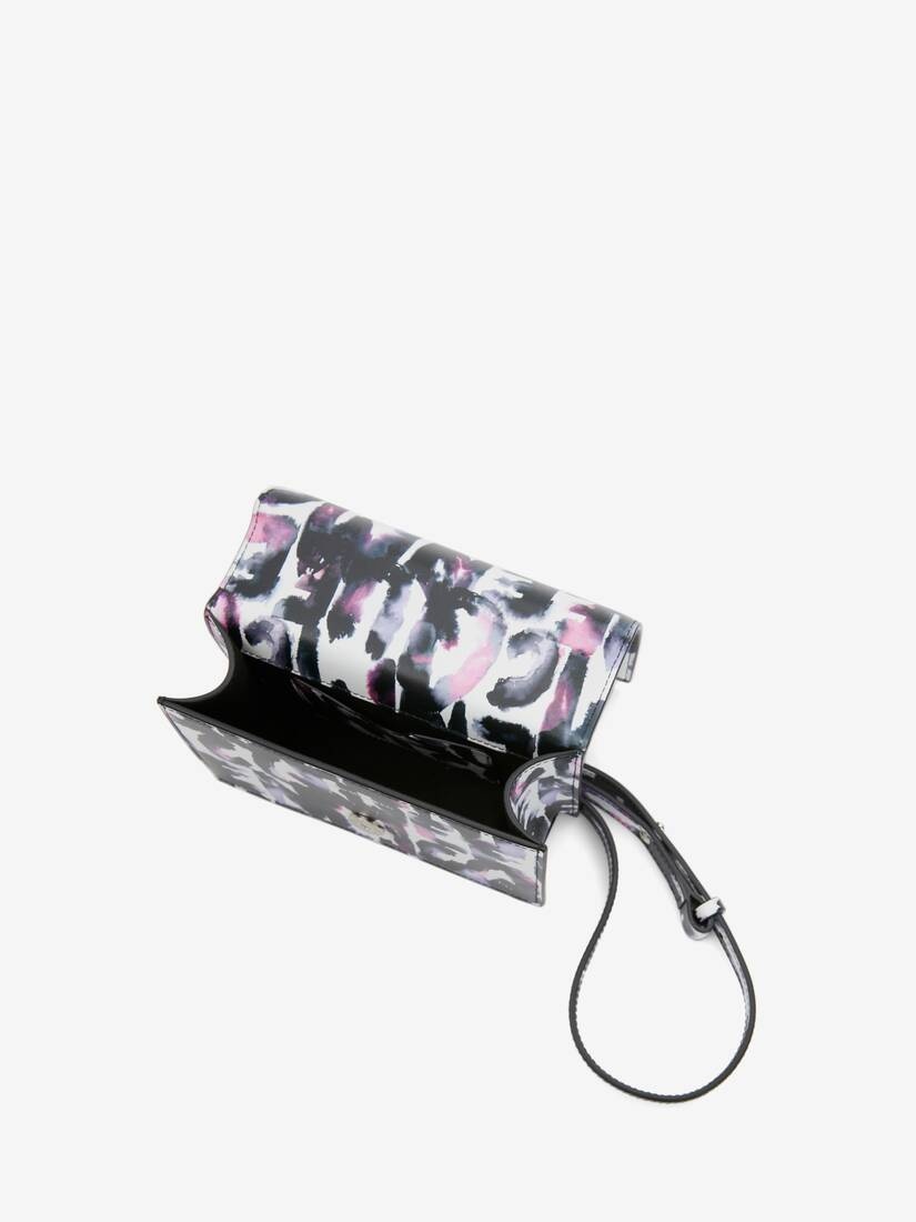 Women's Watercolour Graffiti Mini Jewelled Satchel in Multicolor - 4