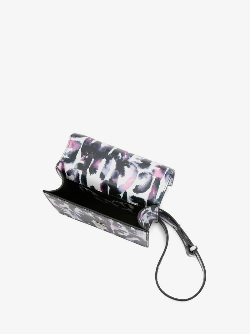 Women's Watercolour Graffiti Mini Jewelled Satchel in Multicolor 4